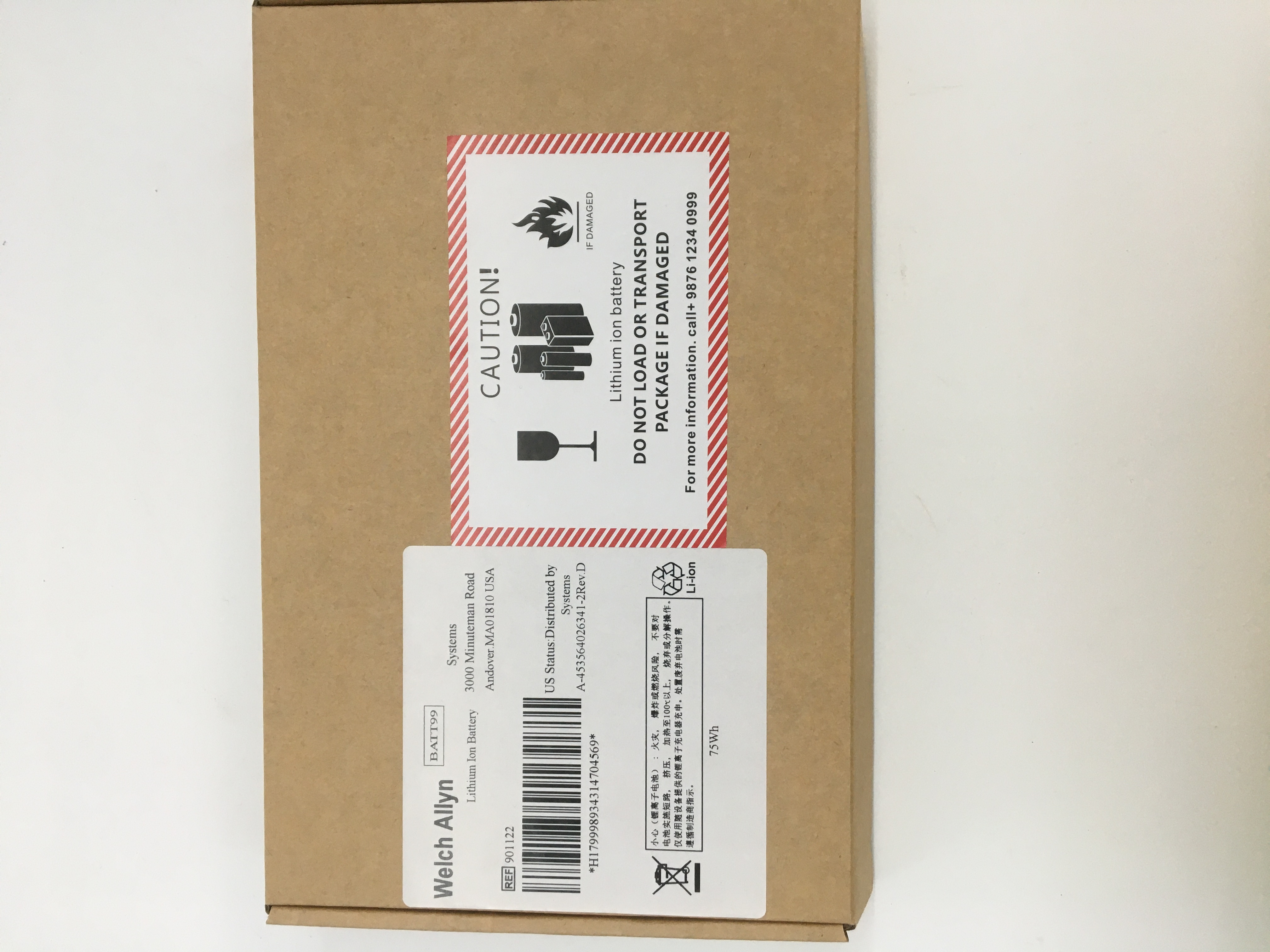 Batería Welch Allyn BATT99 Nueva Original