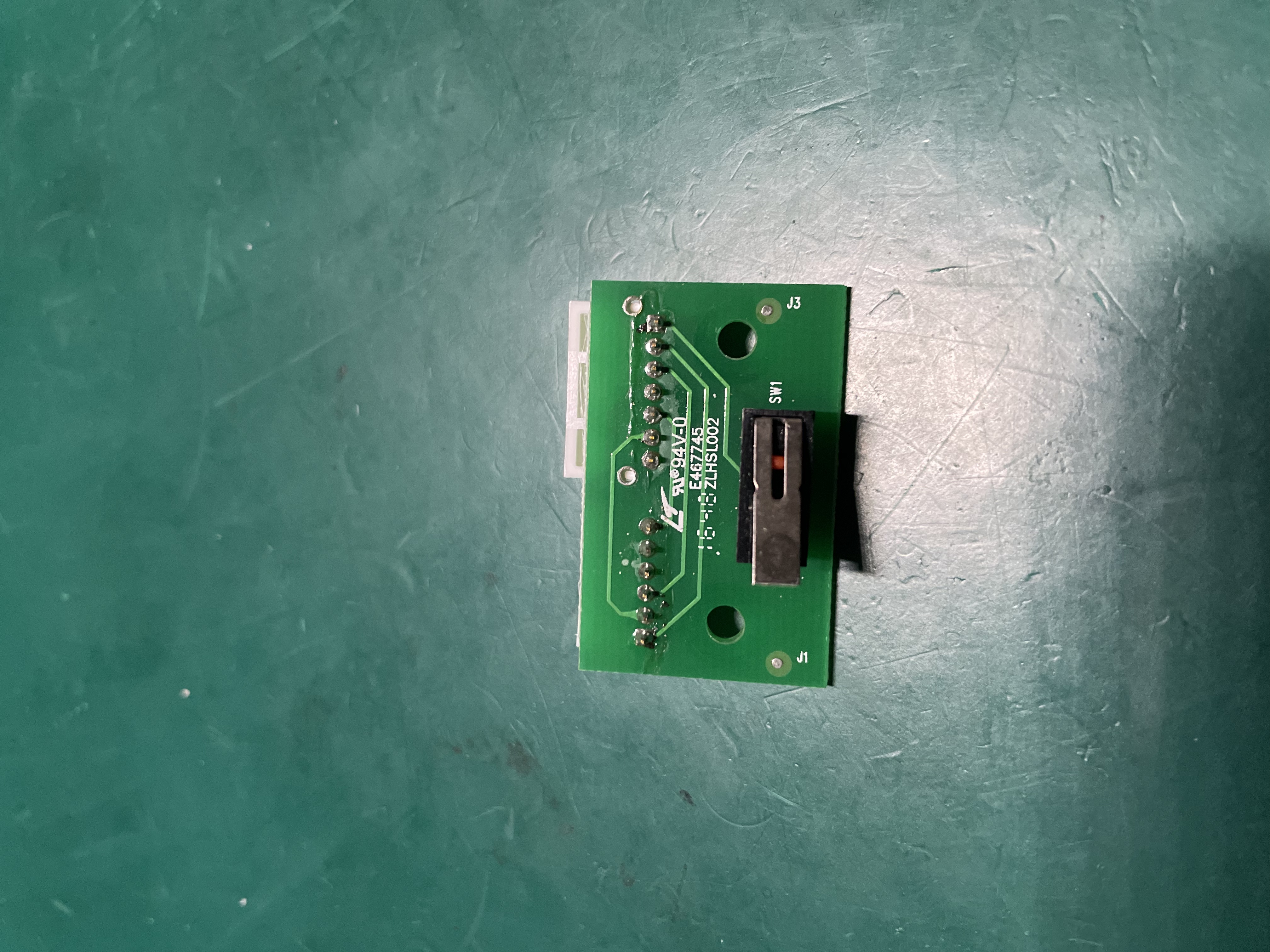 Pantalla de la placa base del monitor fetal Comen C26 fuera de la placa 050-000314-02