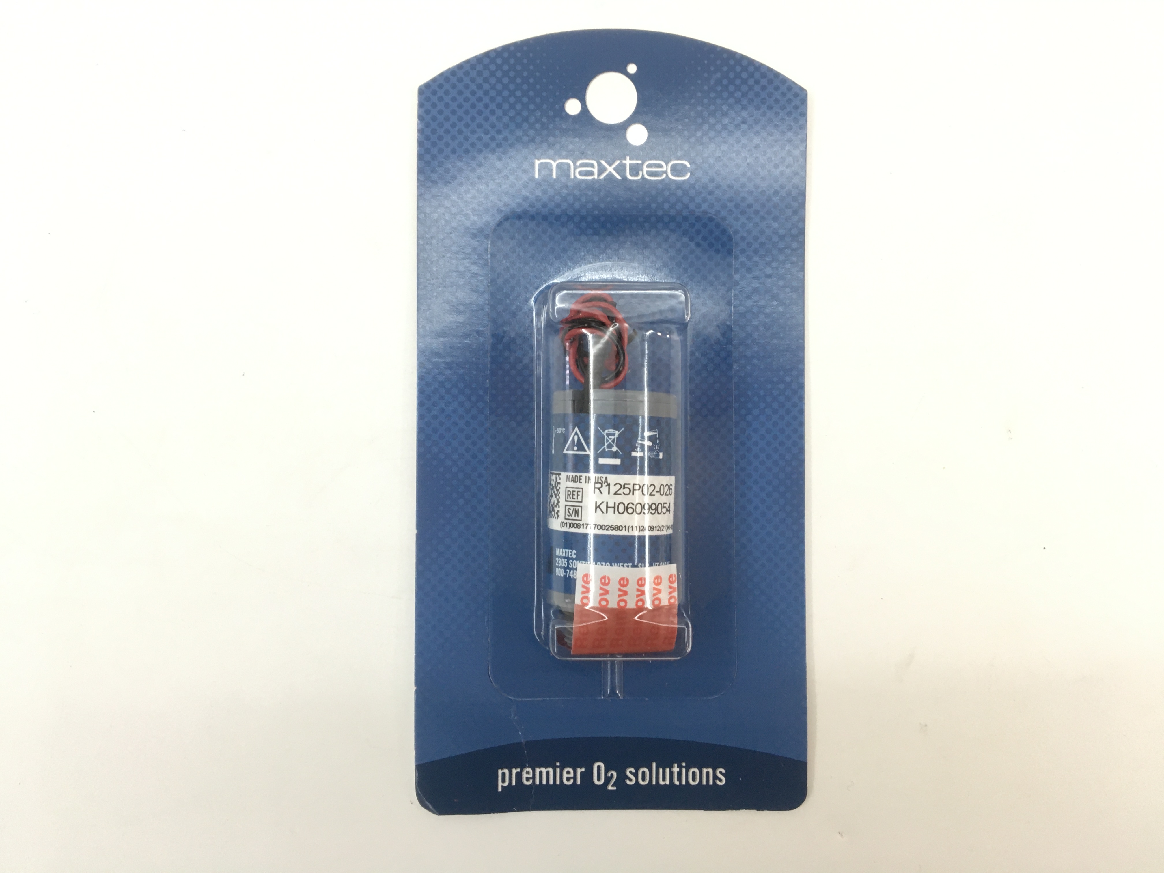 Maxtec Oxygen Sensor R125p02-026 Max-250 (B+) Baharu Asal