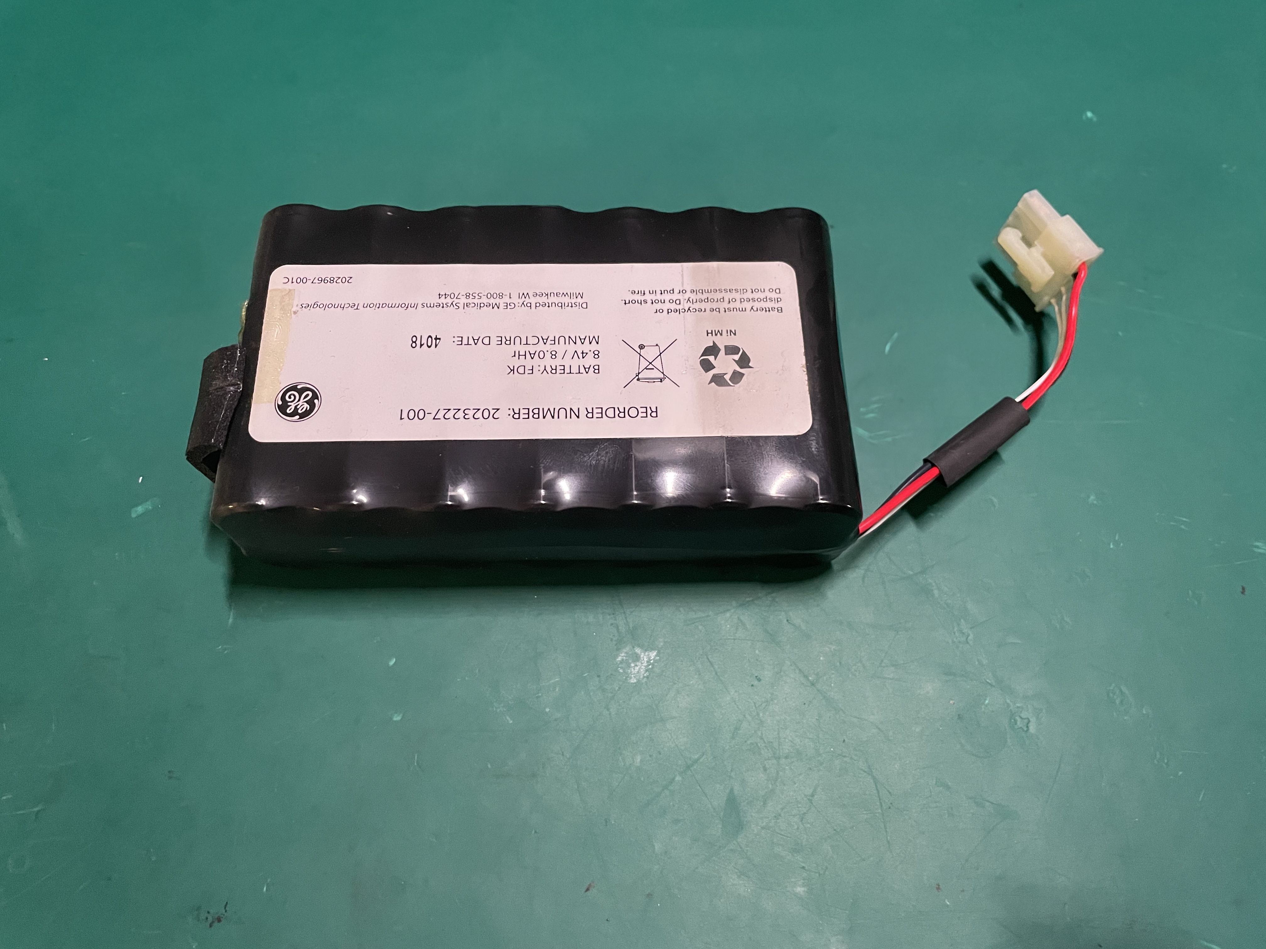 GE Dash1800 Monitor Pesakit Bateri NI-MH 2023227-001 2028967-001C 8.4V 8