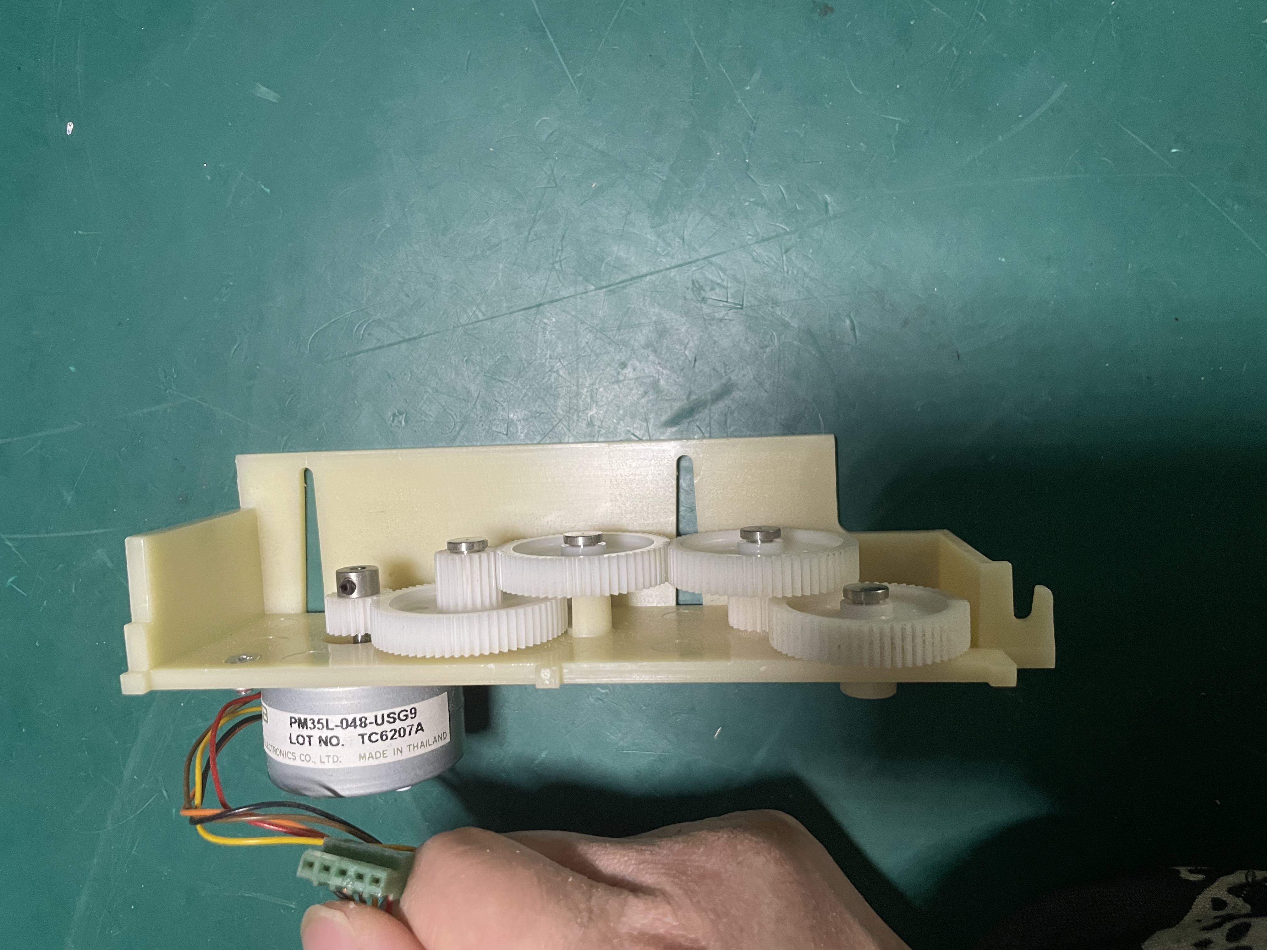 Mortara ELI 250 ECG Machine Printer Roller with Motor Assembly 2-06-2006 PM35L-048-USG9 TC6207A