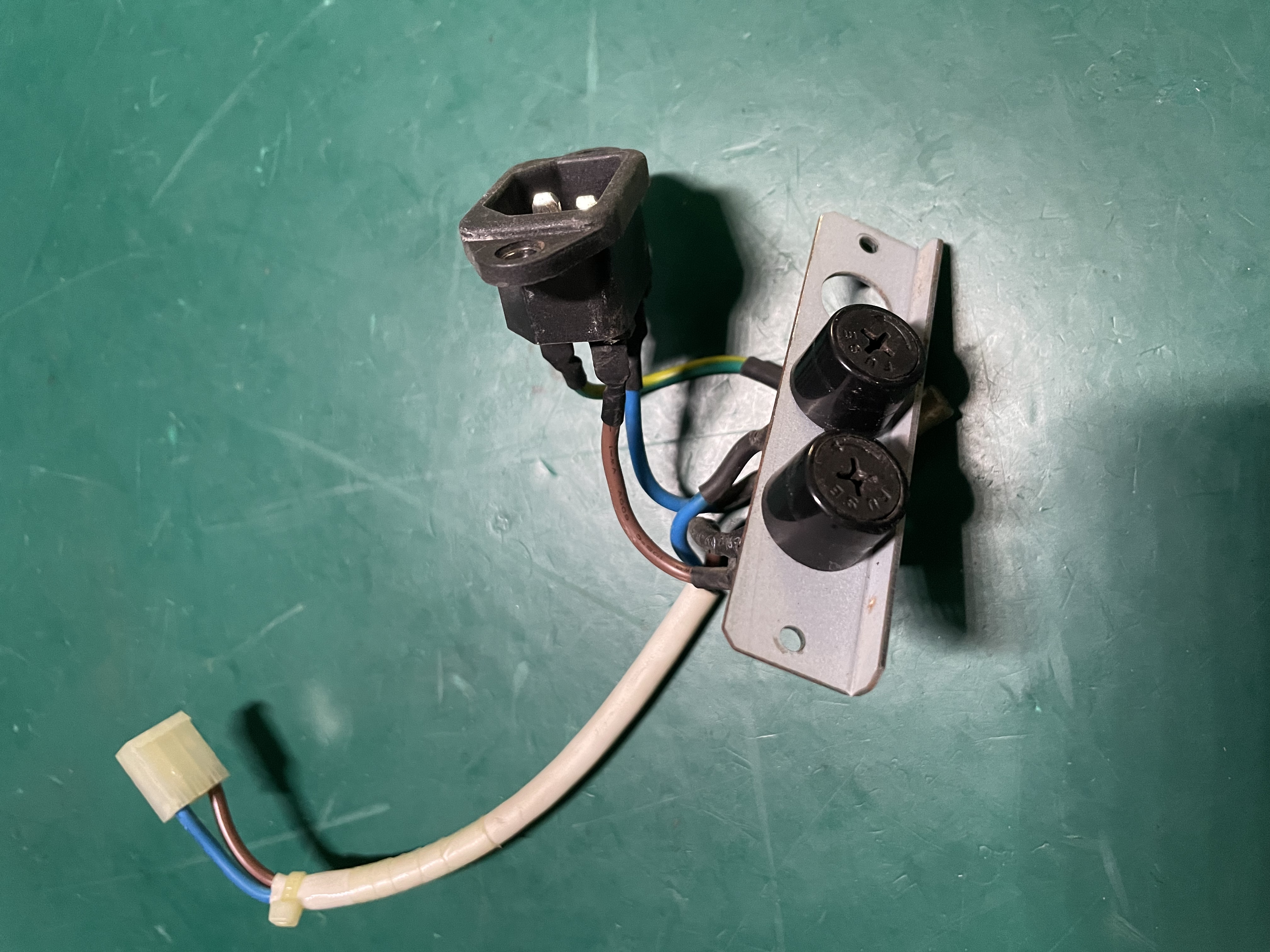 Philips Goldway UT4000B Patient Monitor Three-Prong Power Switch Connector Assembly