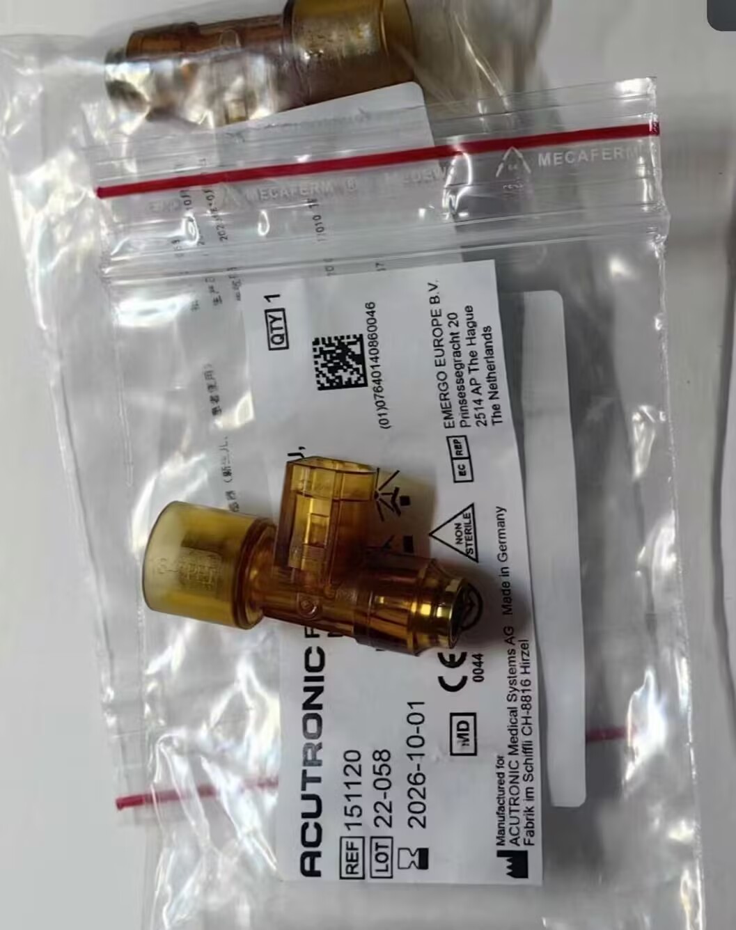 Sensor de Flujo Acutronic 151120 MPU.Neonatal Nuevo Original para Fabian