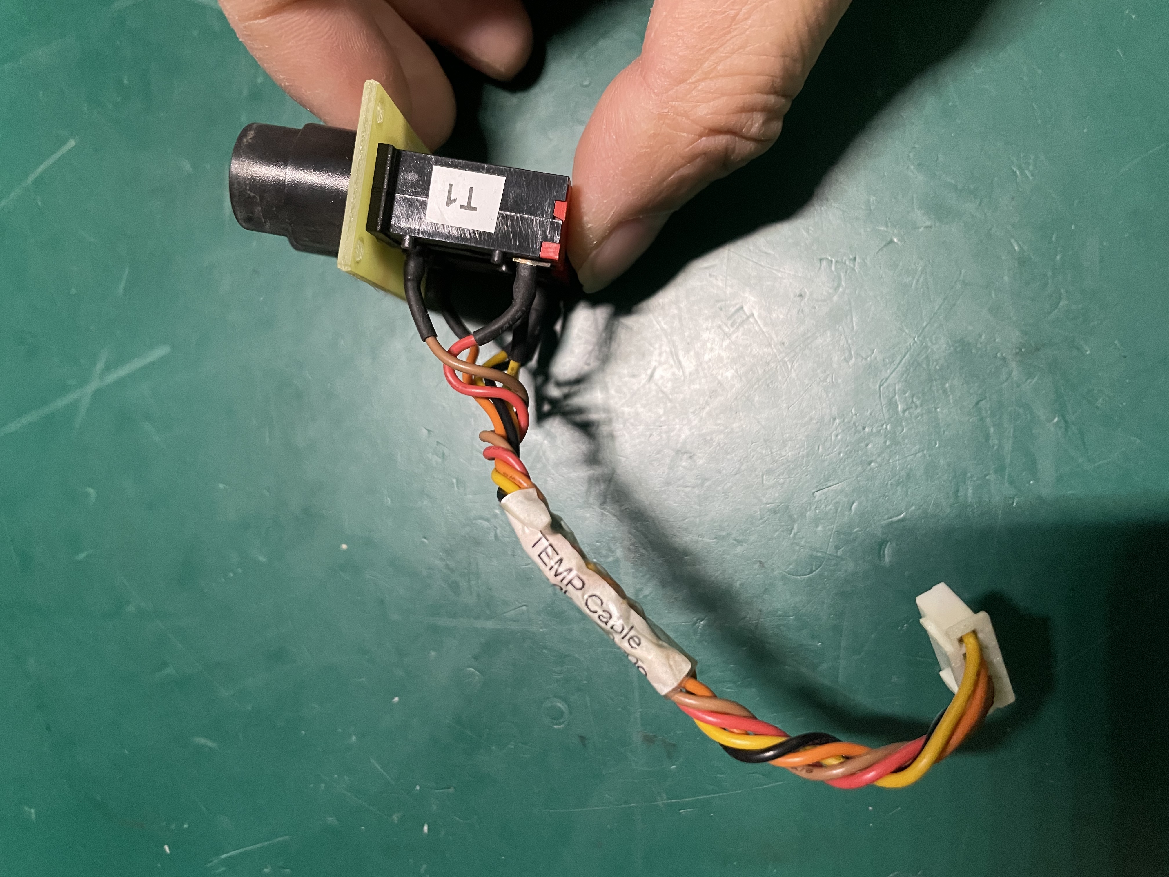 Philips Goldway UT4000B ชุดเชื่อมต่ออินเทอร์เฟซอุณหภูมิการตรวจสอบผู้ป่วย M-7C1F01A พร้อมสายเคเบิล TEMP หมายเลข 35201350000