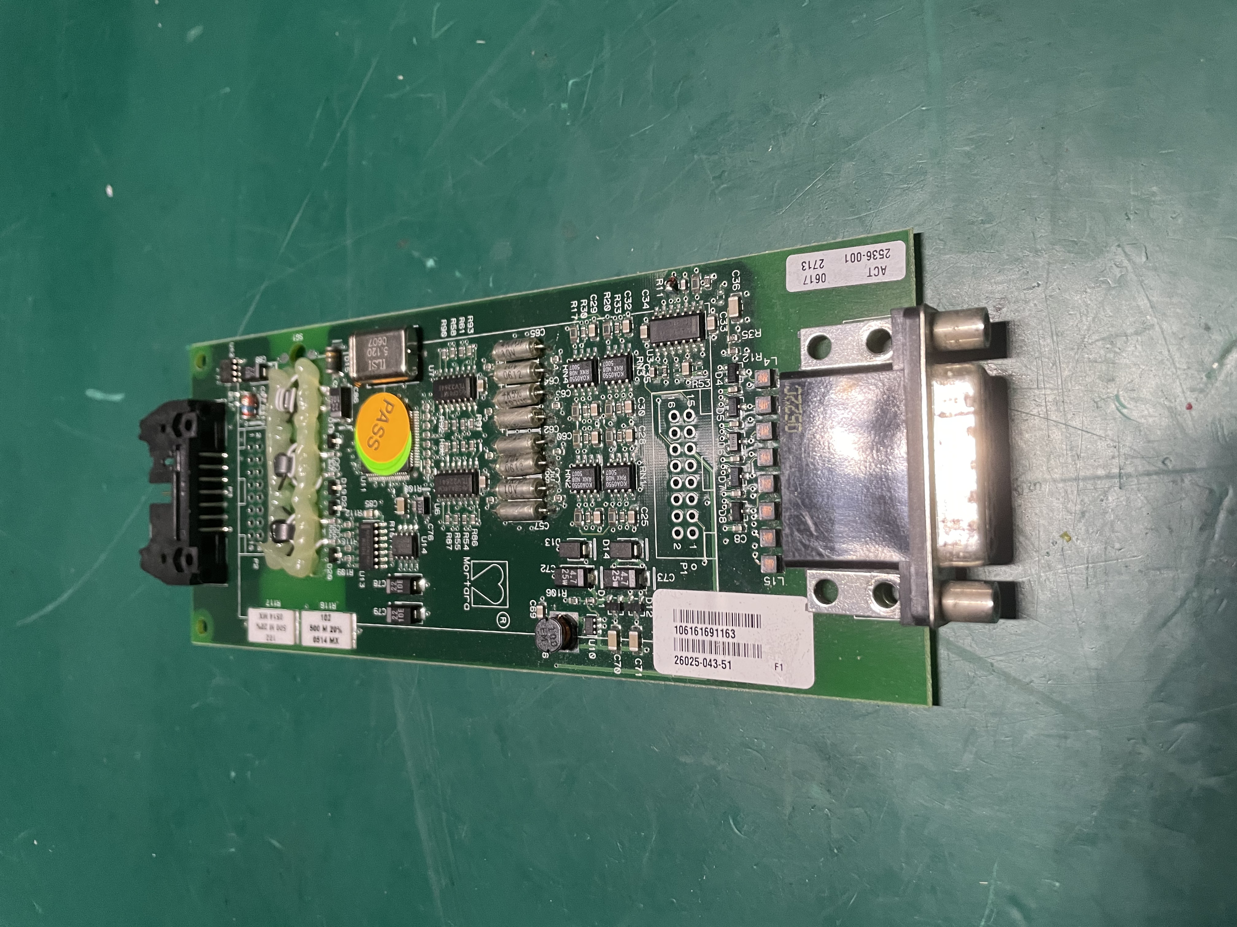 Placa de interfaz RS232 de máquina Mortara ELI 250 ECG ACT 0617 2536-001 5525-043-03A