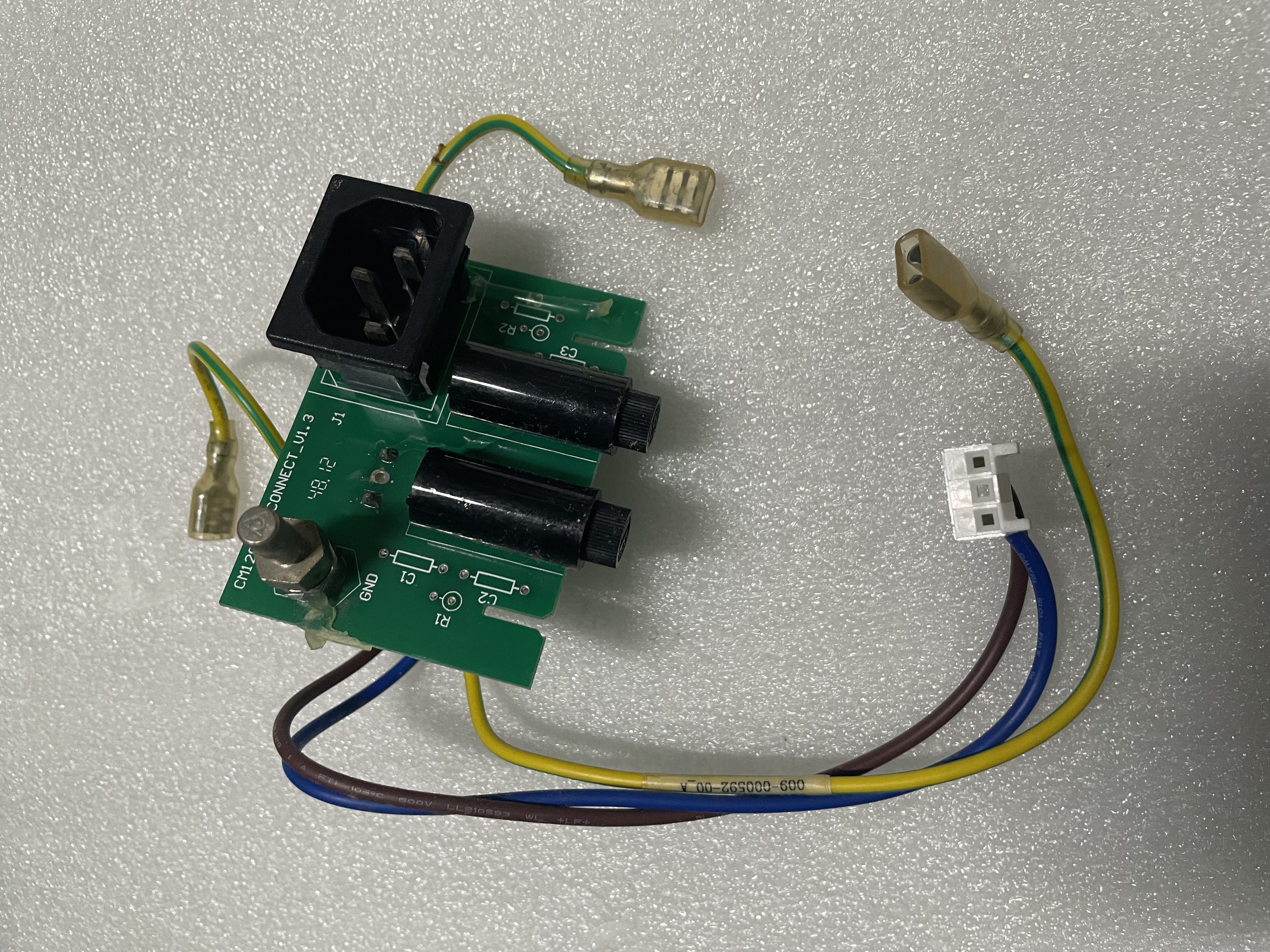 Comen CM1200B electrocardiograph three-pronged power interface assembly CM1200_ACCONNECT_V1