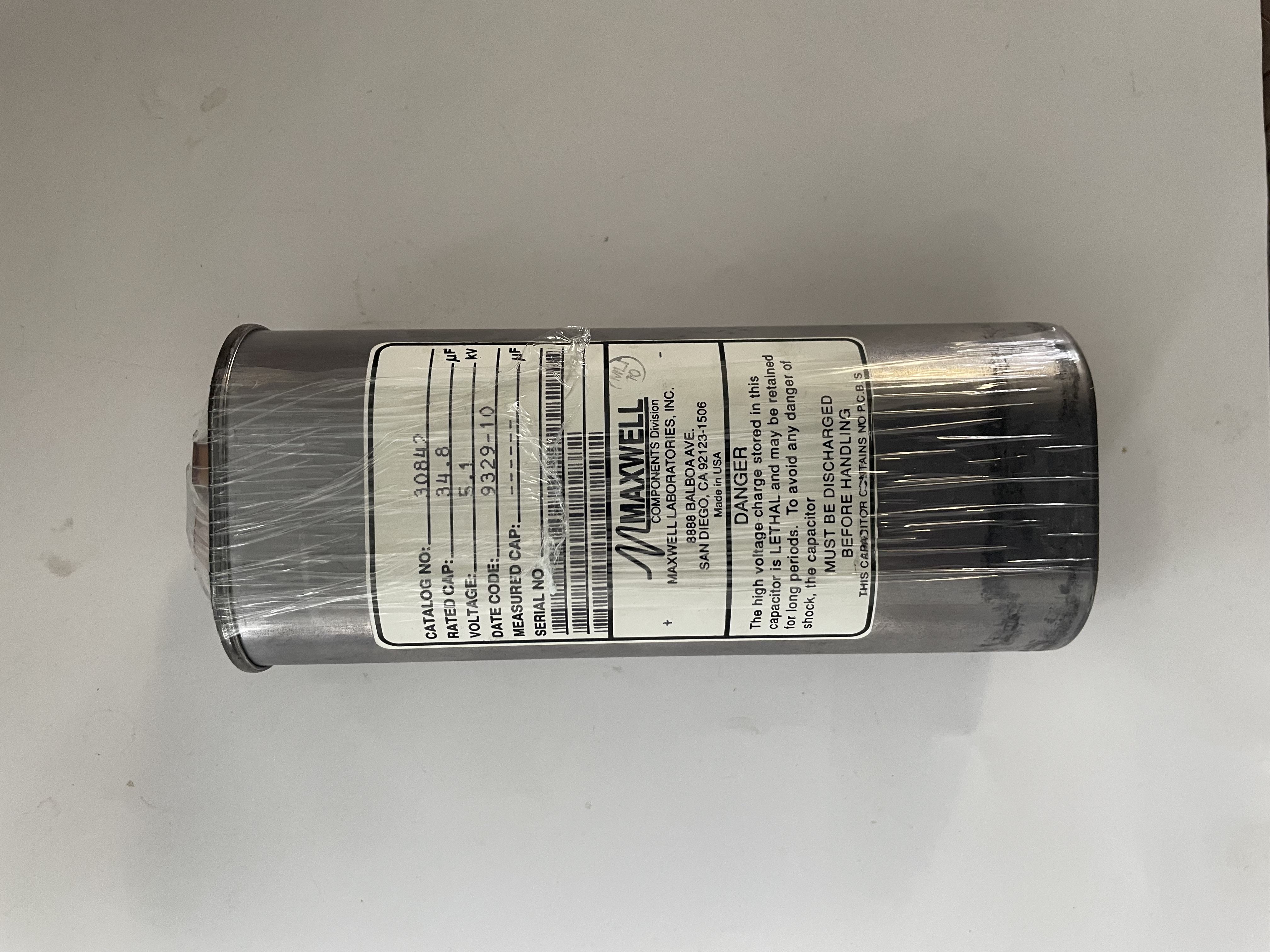 Condensador de alto voltaje AXWELL 30842 usado 34.8μF 5
