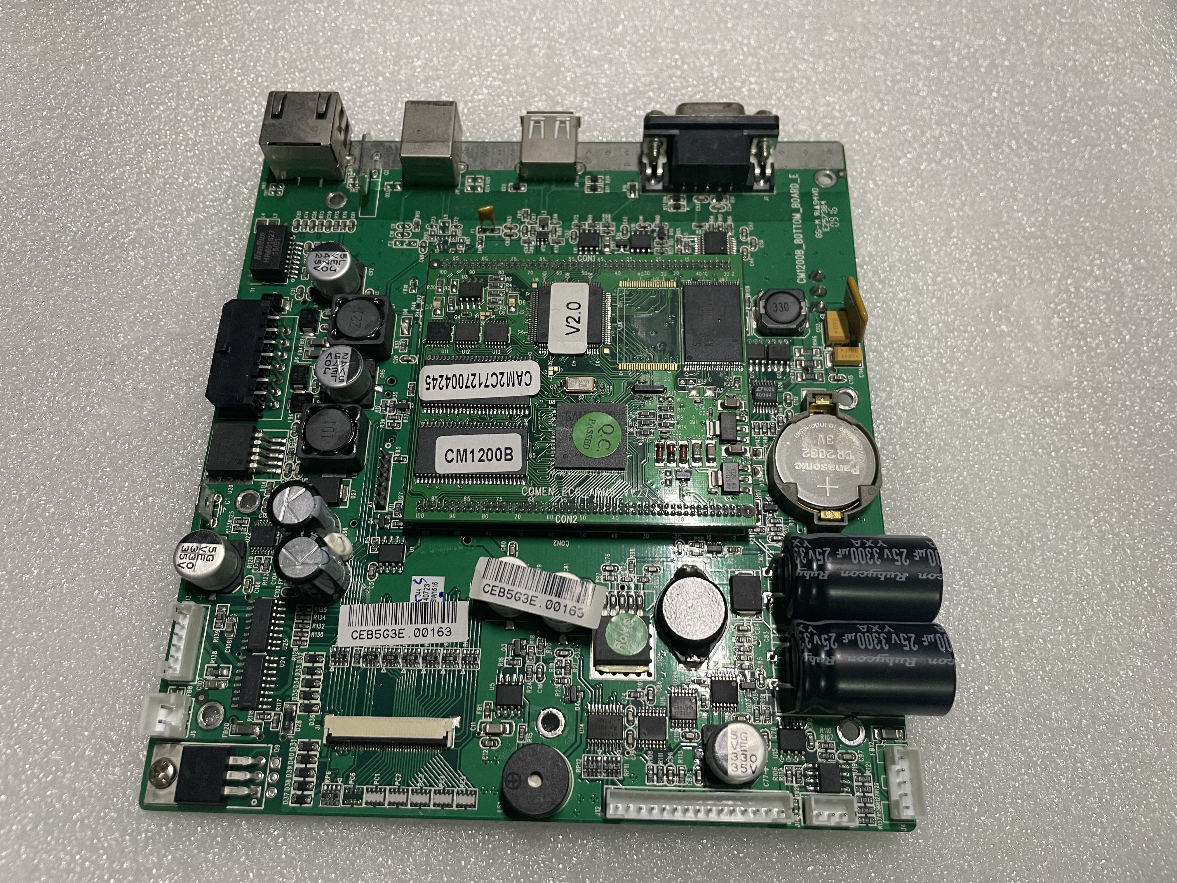 Placa base de la máquina de ECG Comen CM1200B COMEN_ECG_ARM_9_V1.27_A CM1200B_BOTTOM_BOARD_E