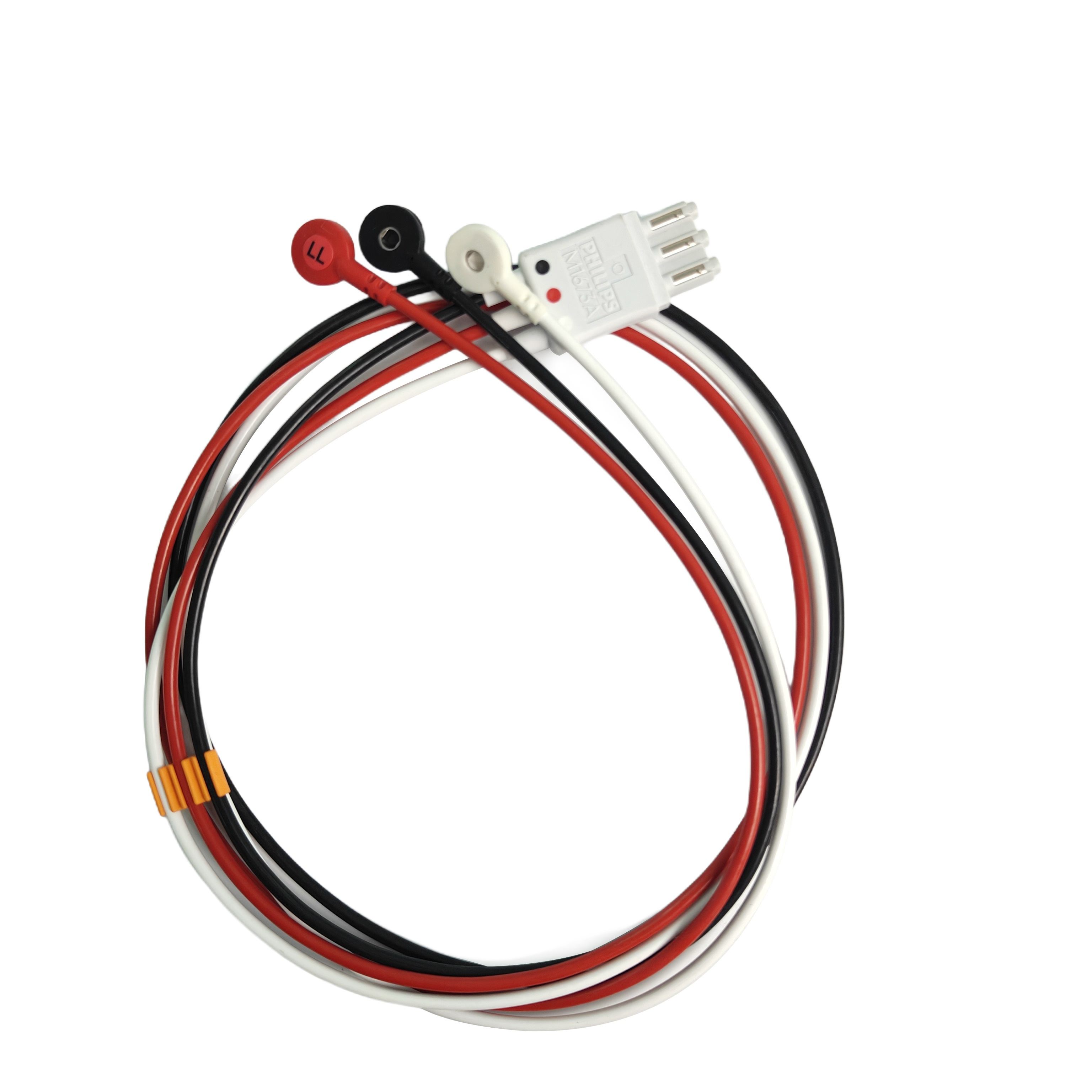Juego de 3 cables Philips Snap AAMI ICU ECG M1673A #989803145111