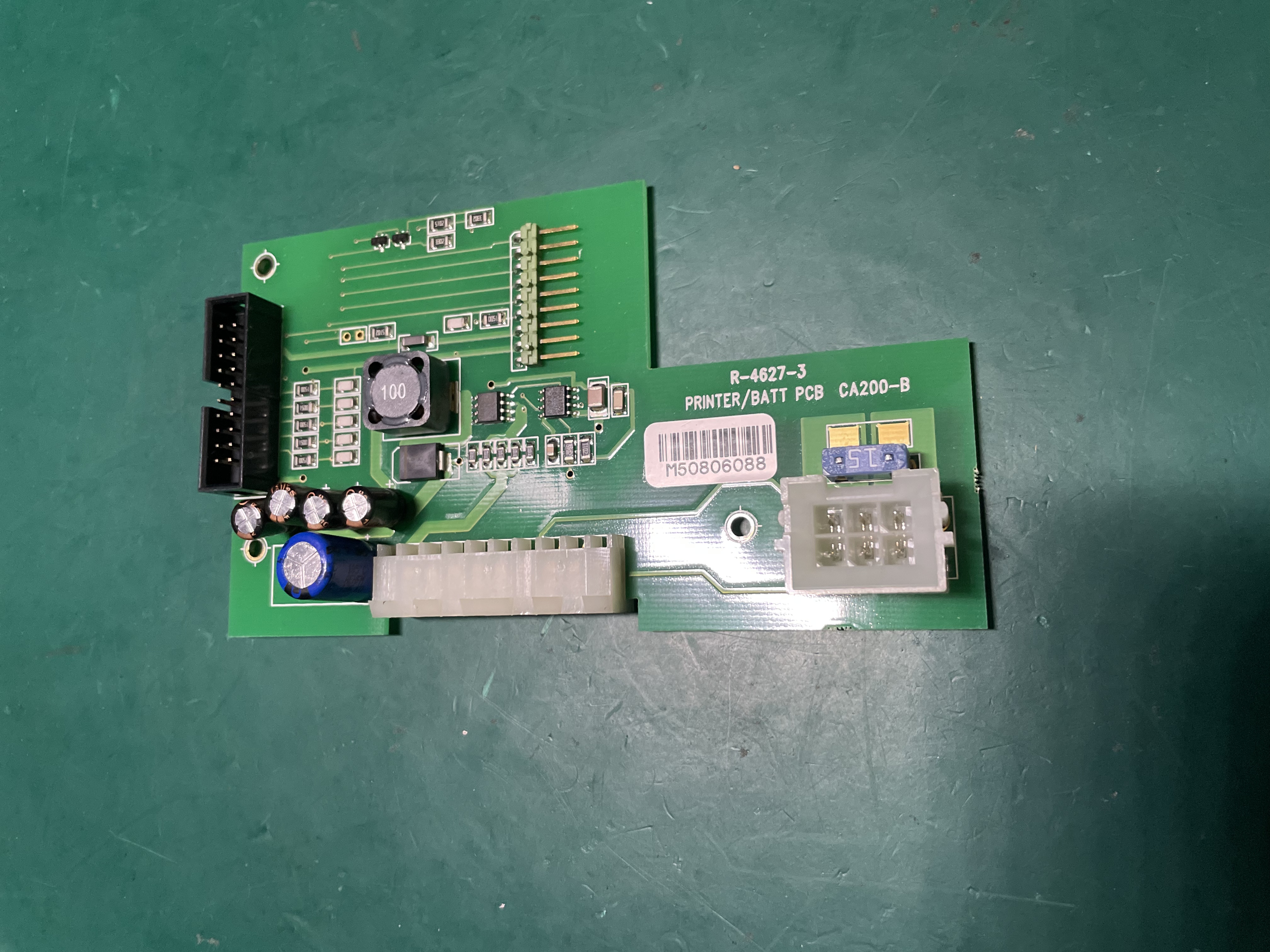 Innomed Cardio-Aid 200-B Defibrillator Battery Board R-4627-3 PRINTERBATT PCB CA200-B