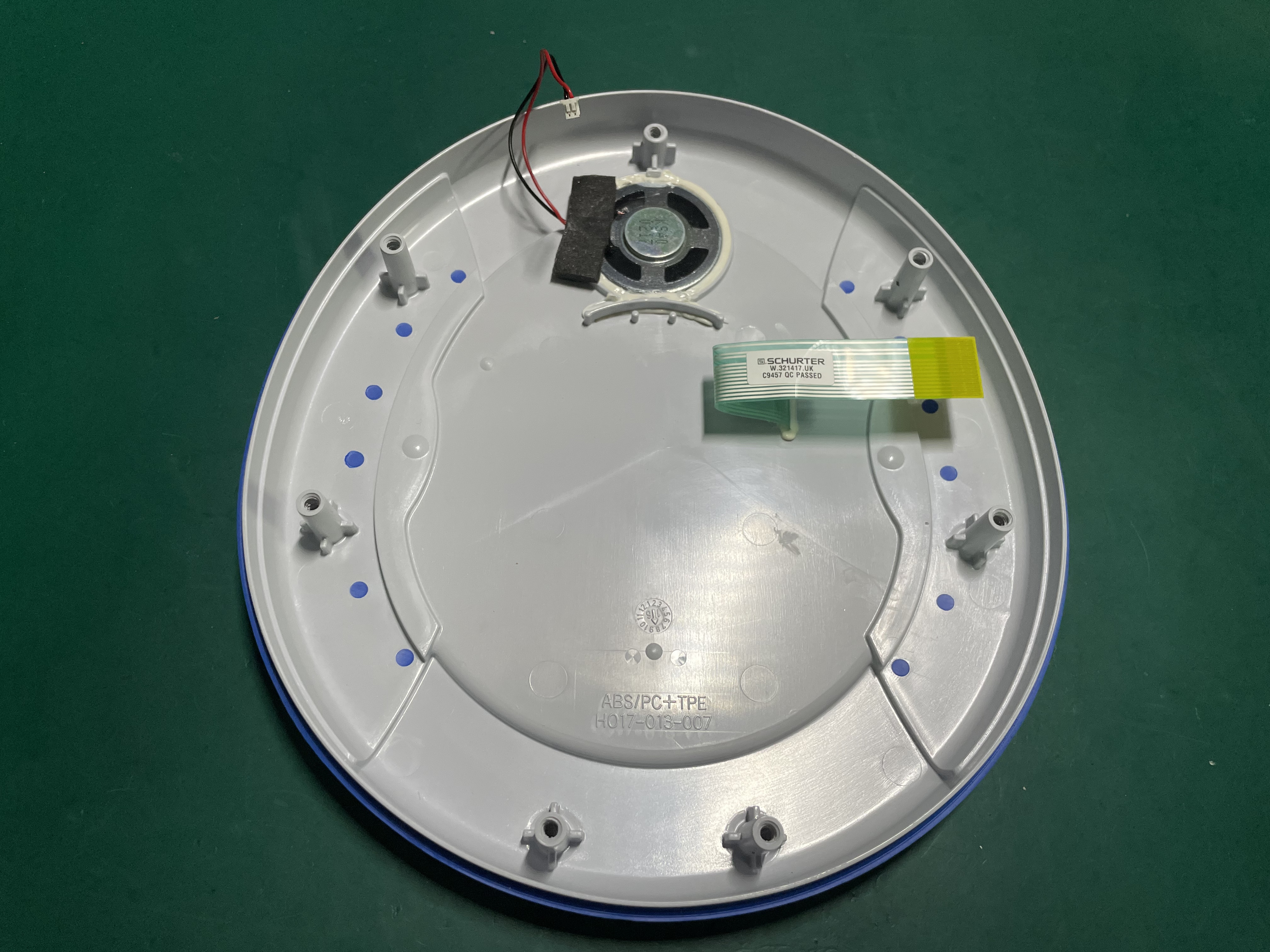 Cubierta del DEA Omron con membrana de llave y altavoz W.321414.UK C9457 QC PASSED HQ17-013-007
