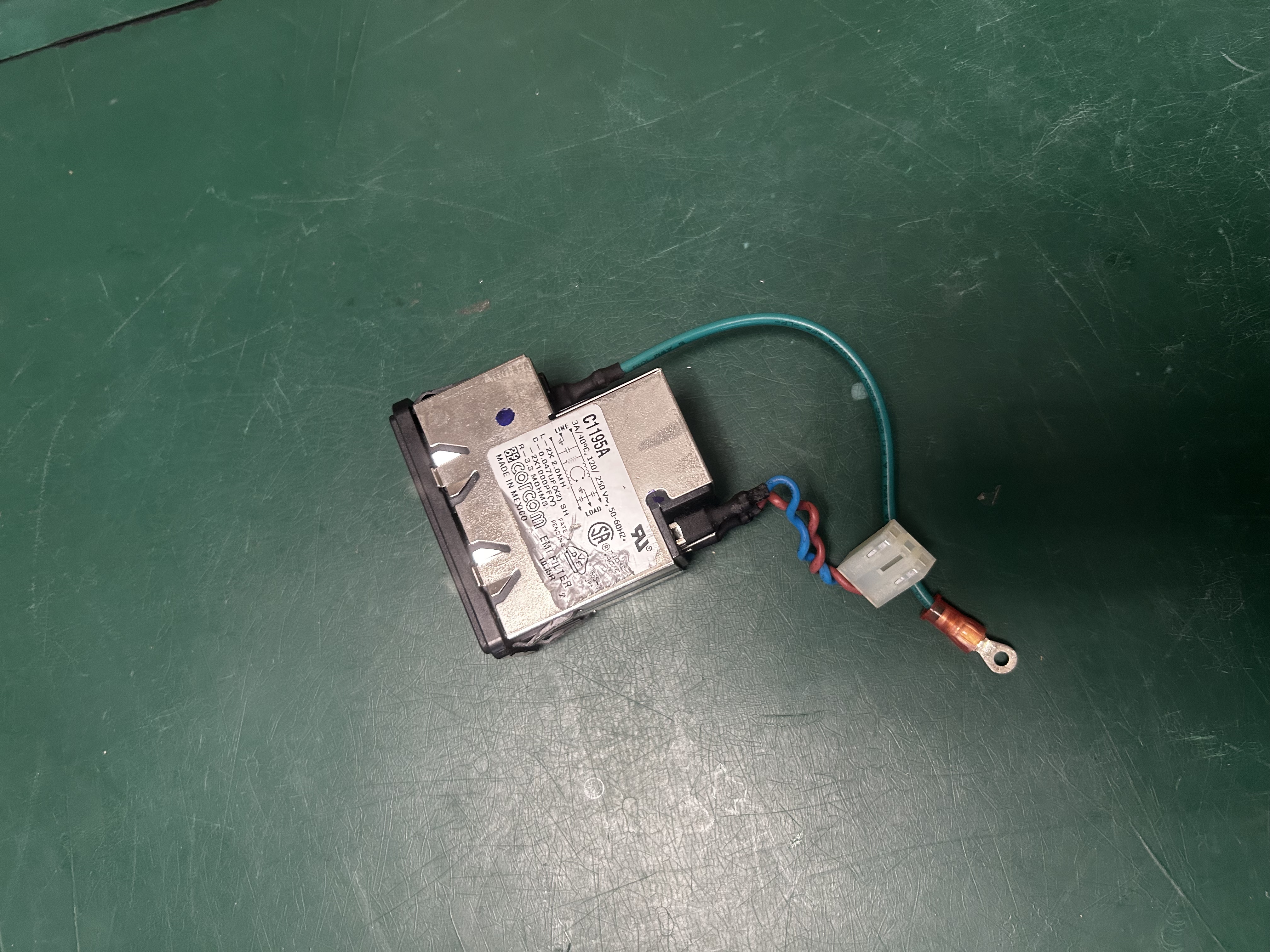 Masimo Radical 7 Power Inlet Assembly C1195A 250V 50-60HZ
