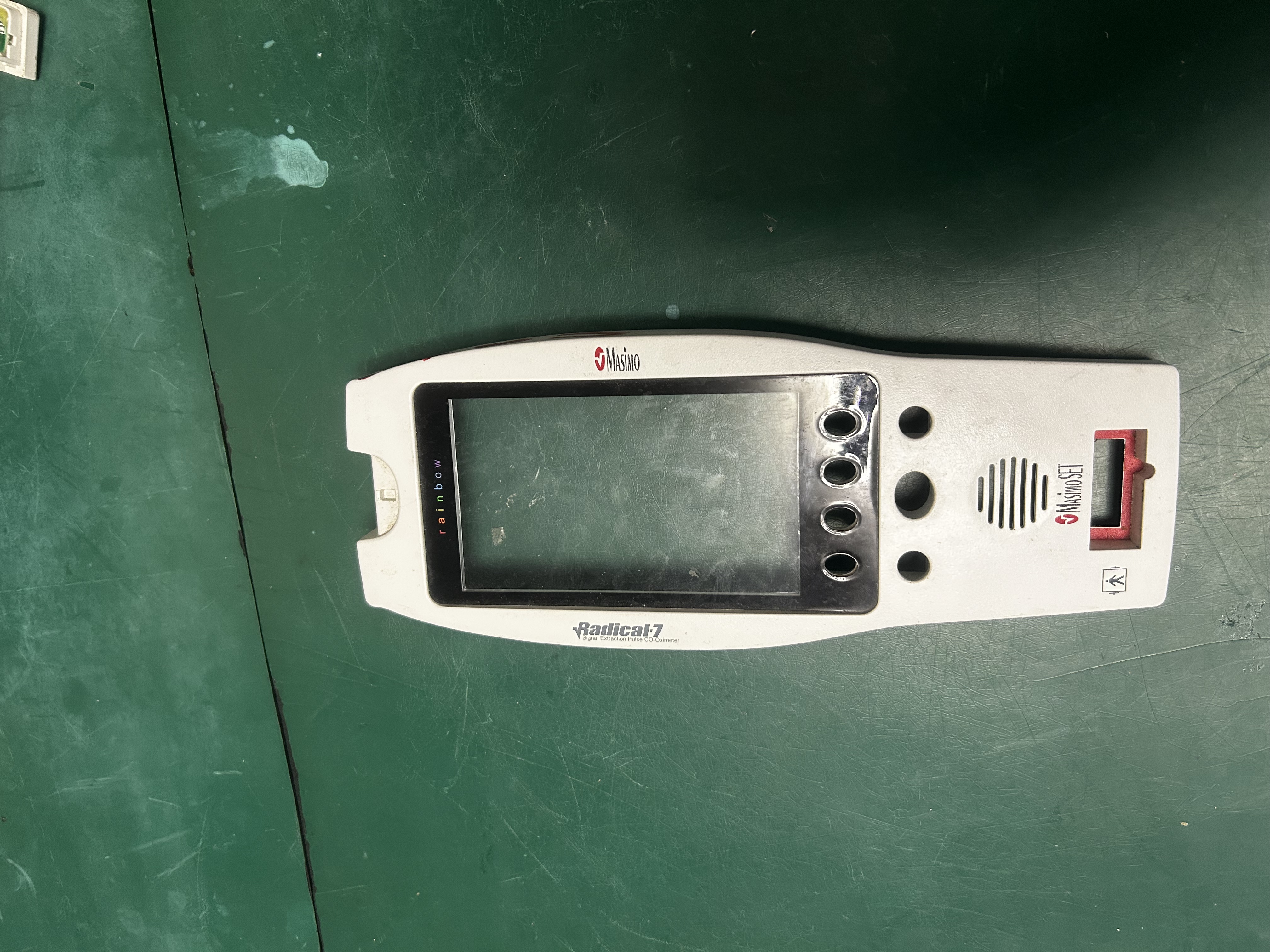 Masimo Radical 7 display assembly front case