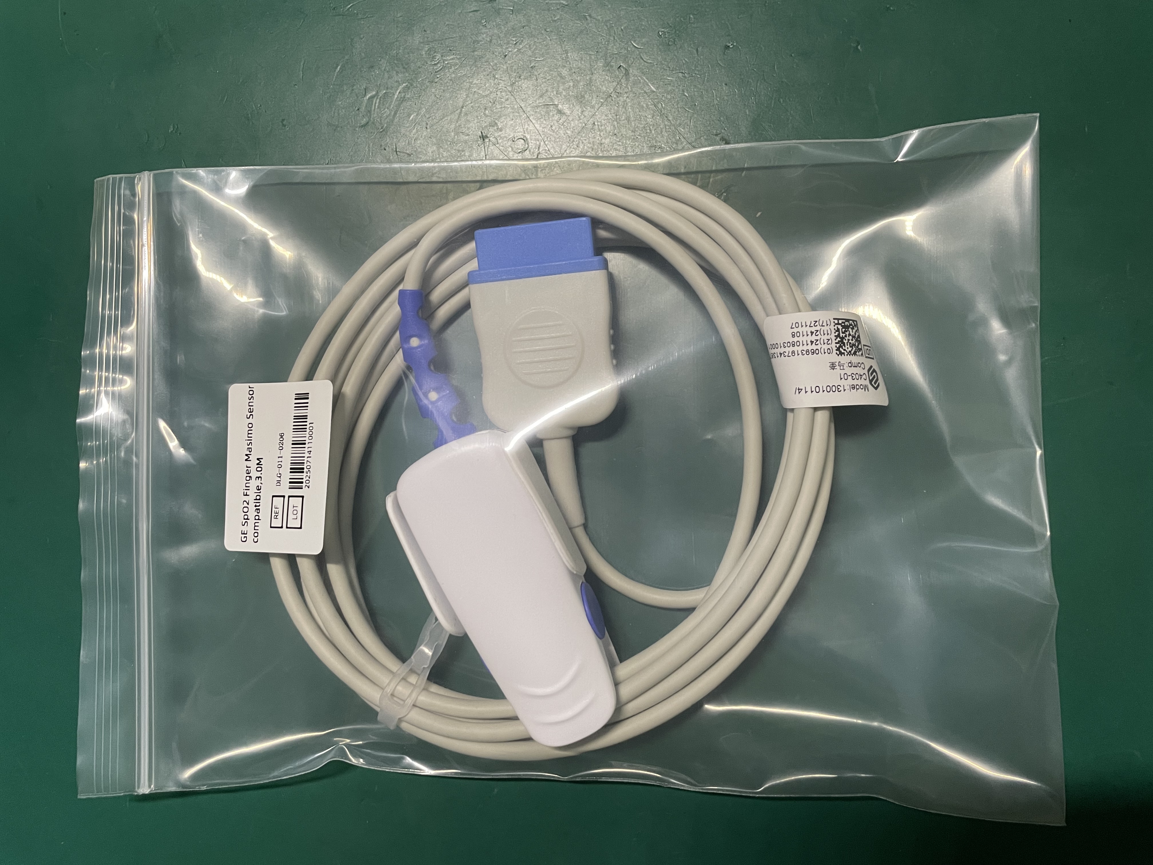 เข้ากันได้กับ GE SpO2 Finger Masimo Sensor ,3.0M DLG -011 -0206