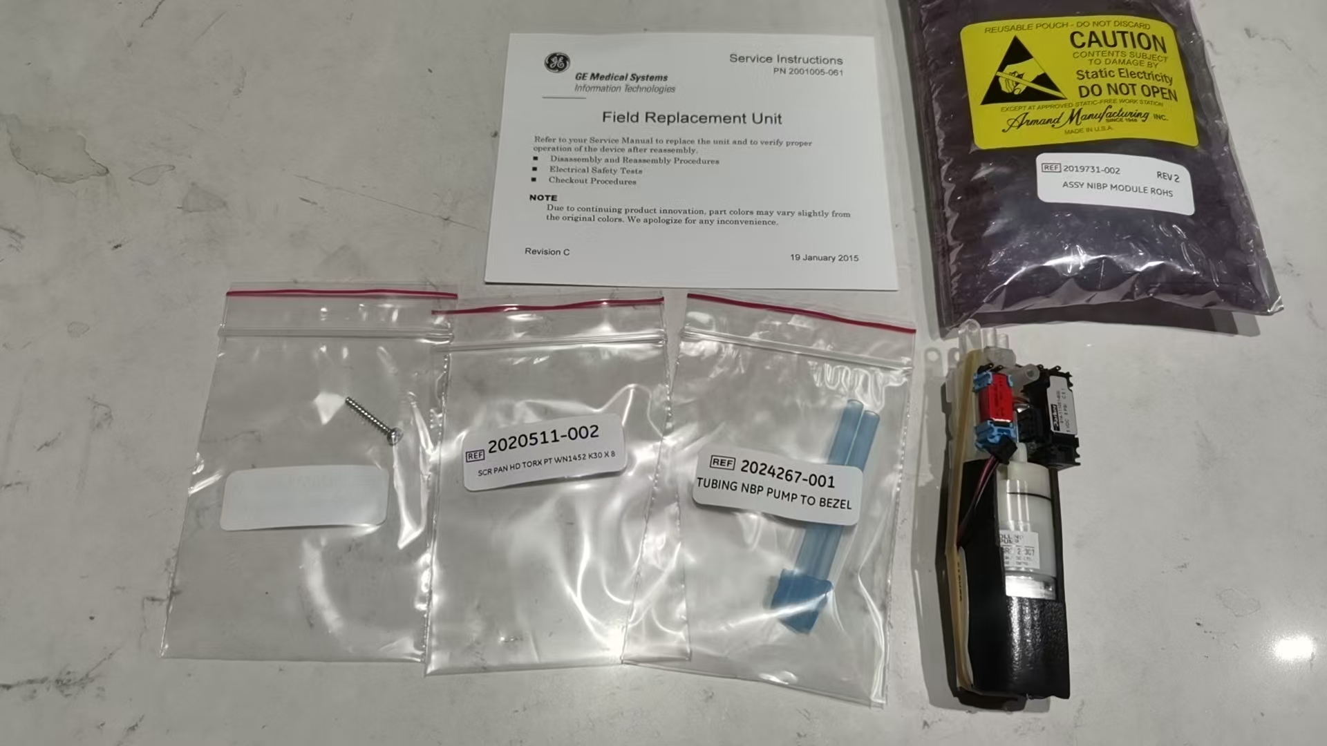Modul Data Pesakit GE Perhimpunan PDM NiBP dengan Manifold & Hos 2031069-043