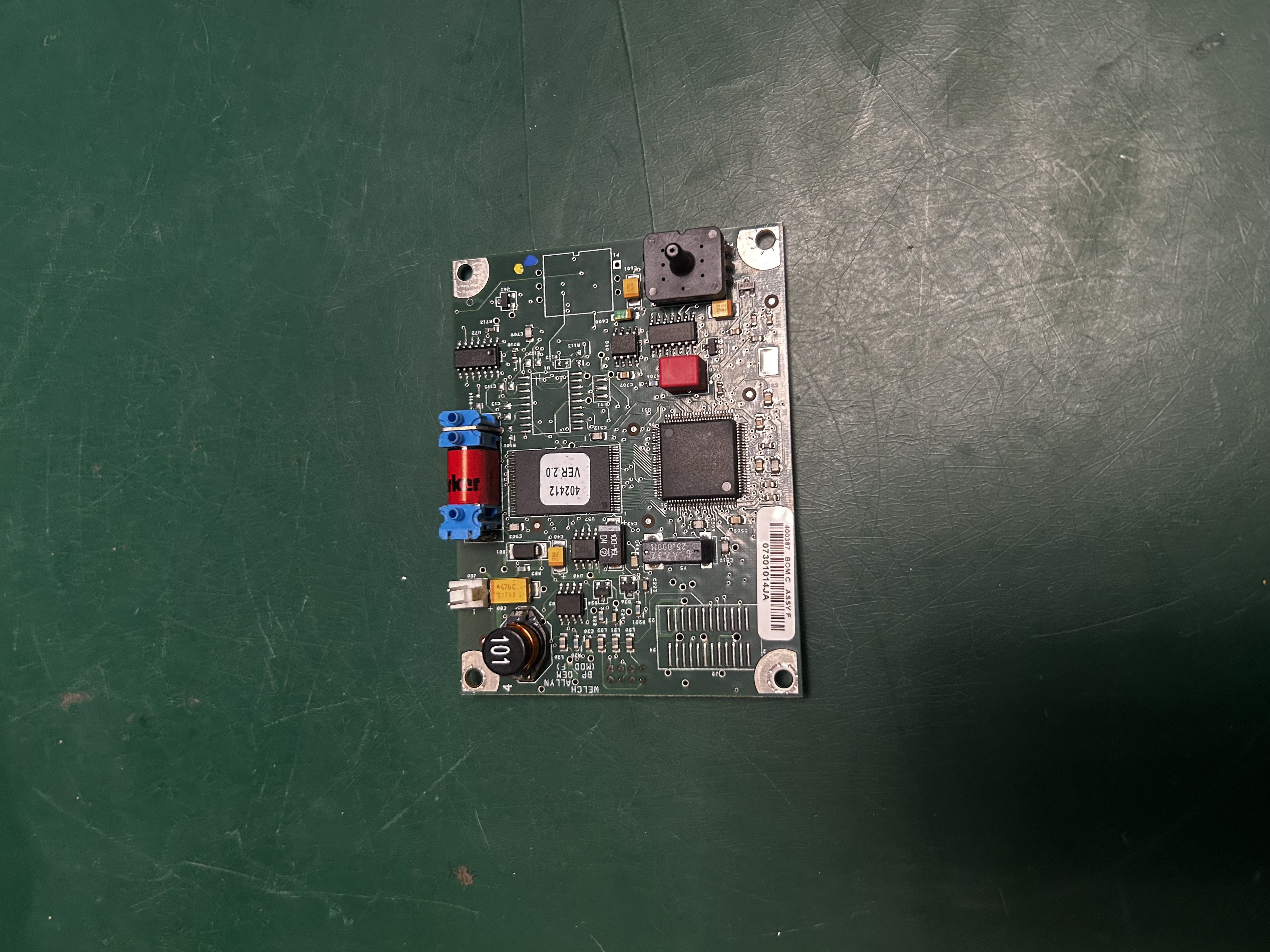 Welch spot vital signs Lxi NIBP board 400387 BOM C ASSYF 701549 PATTERN