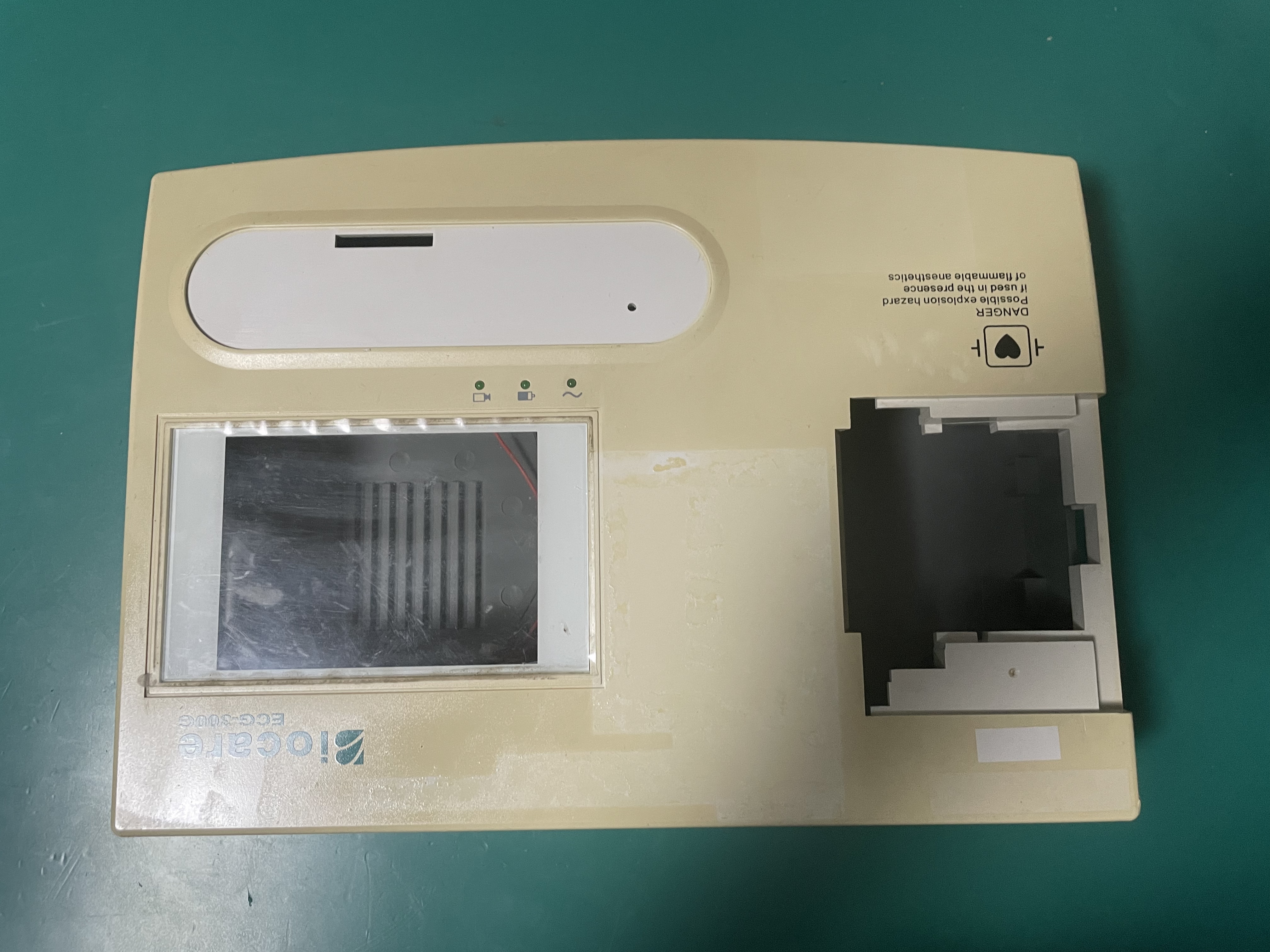ฝาครอบด้านหน้าและด้านหลังของเครื่อง Biocare ECG -300G ECG