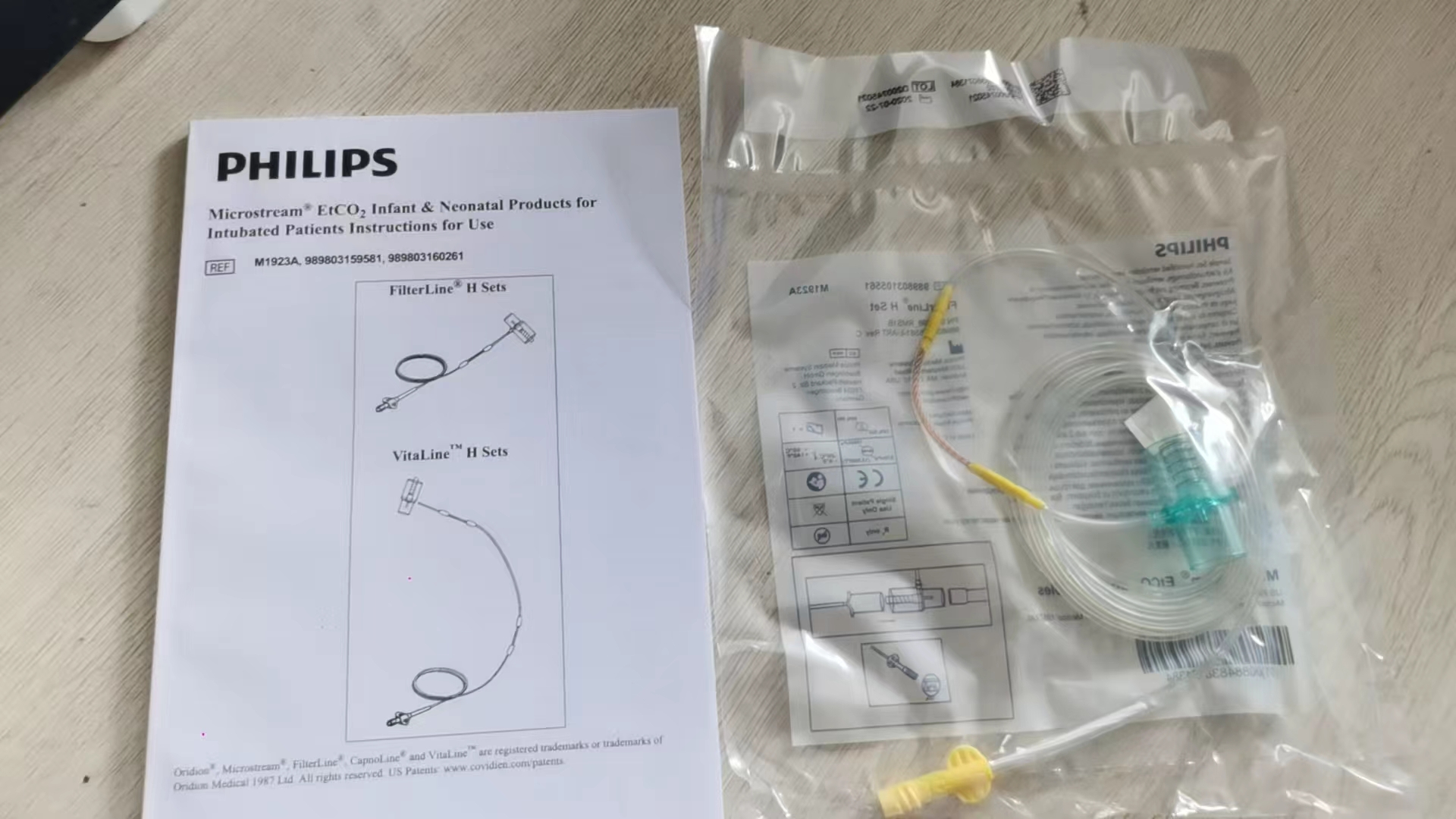 Produk Bayi & Neonatal Philips Microstream EtCO2 untuk Pesakit yang Diintubasi Arahan Penggunaan M1923A,989803159581,989803160261