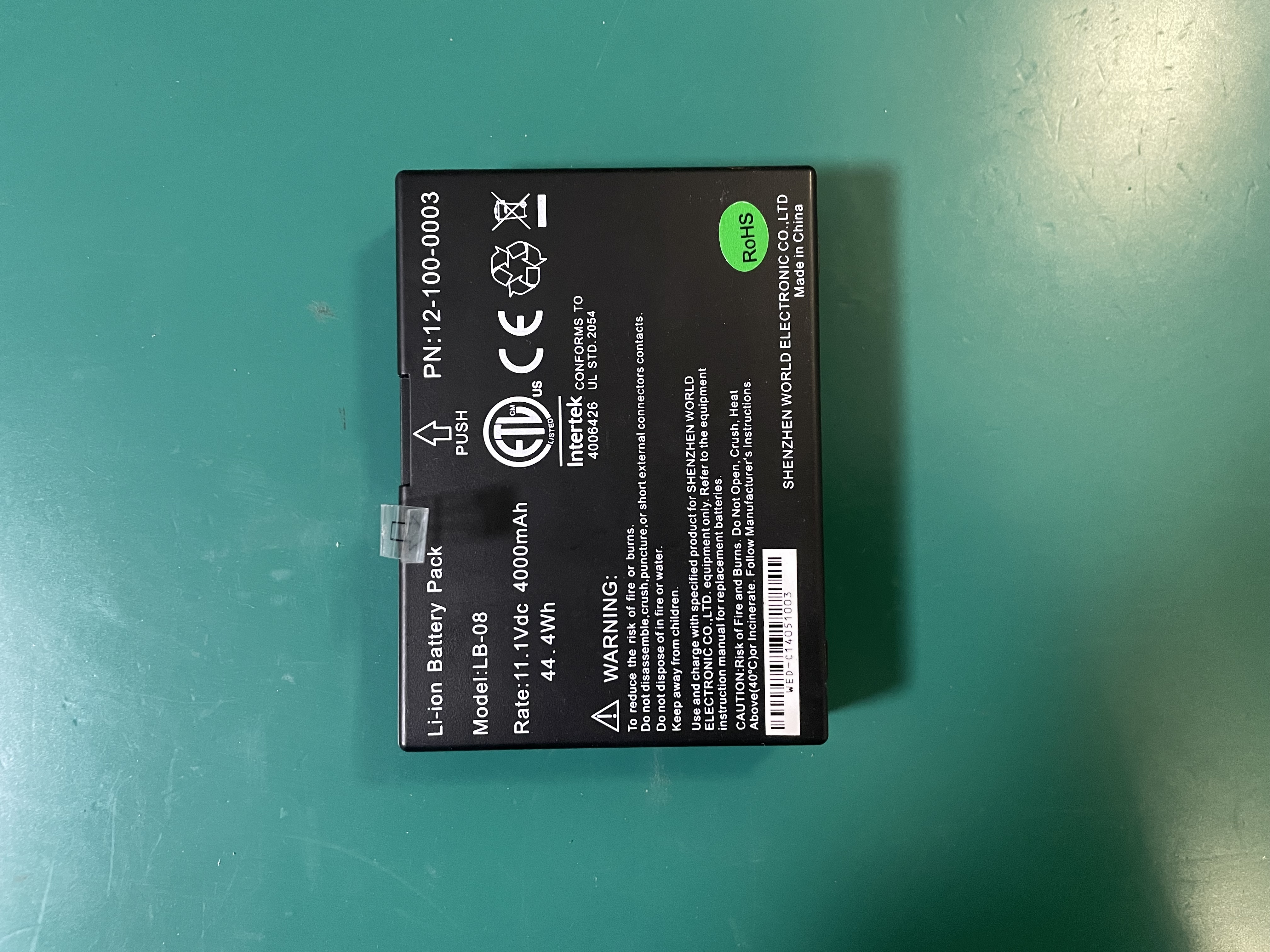 Biolight BLT Q5 Monitor Battery LB-08 11.1V 4000mAh 12-100-0003