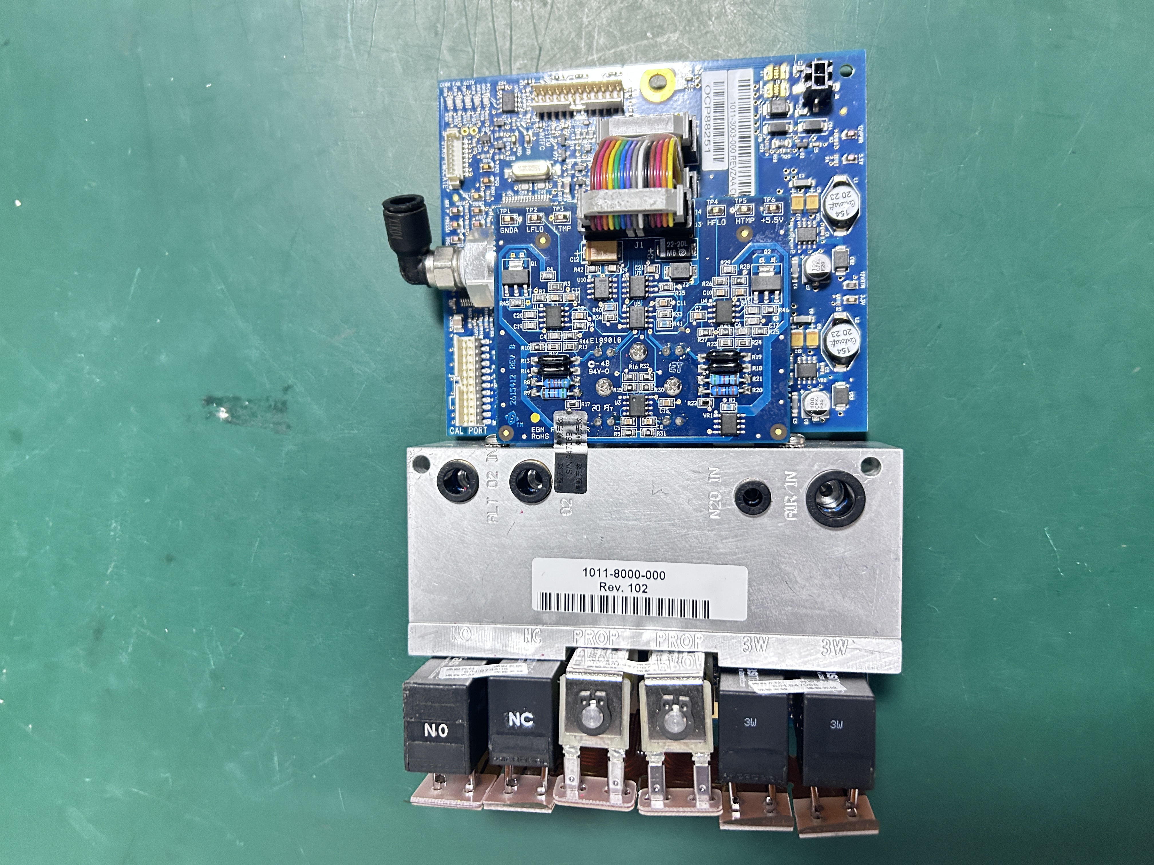 Electrónica del mezclador de gas GE1011-8000-000, REV101 de Datex-Ohmeda Aisys CS2 utilizada