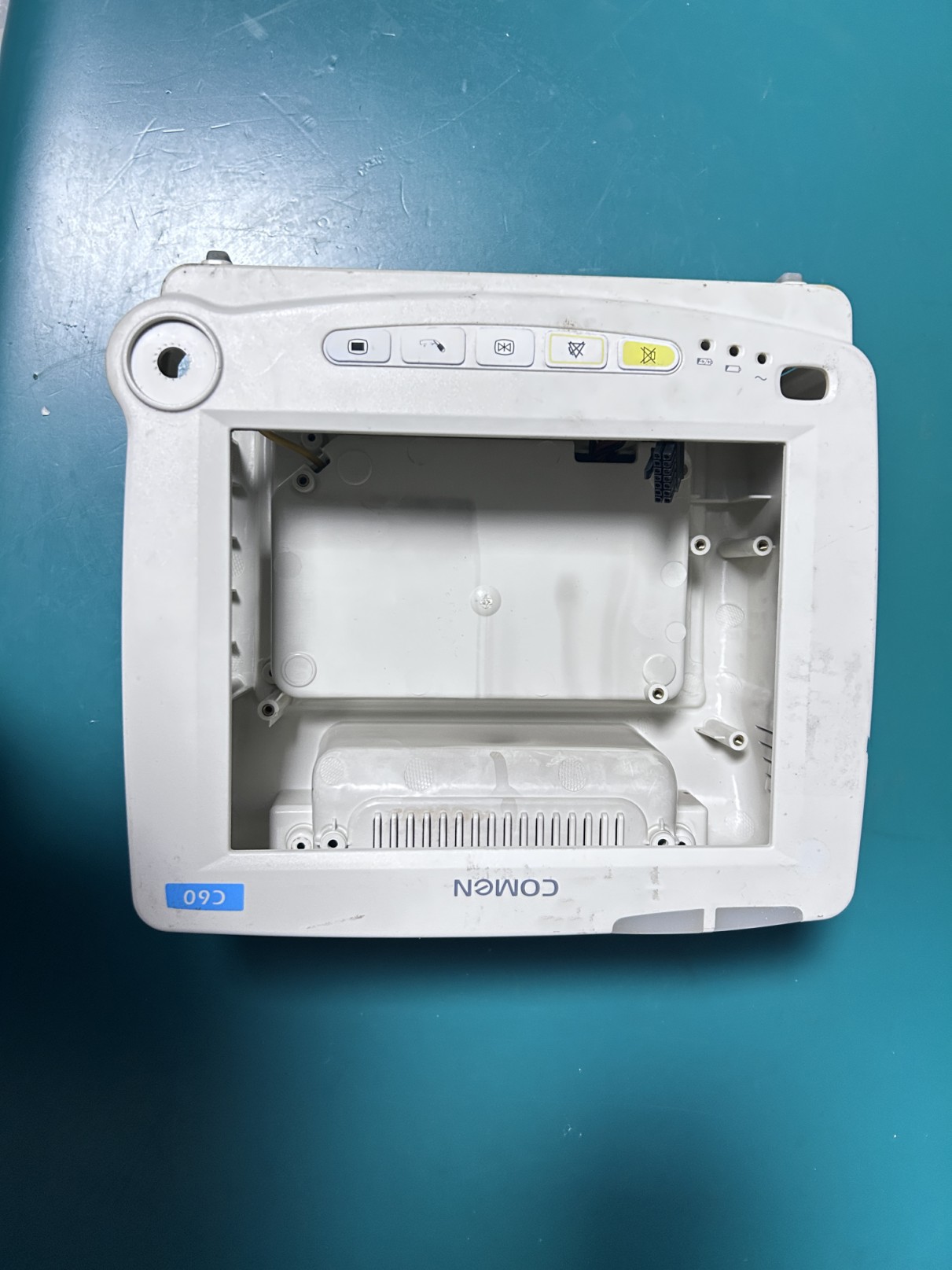 Comen C60 Patient Monitor complete casing with power module and three-prong power connector