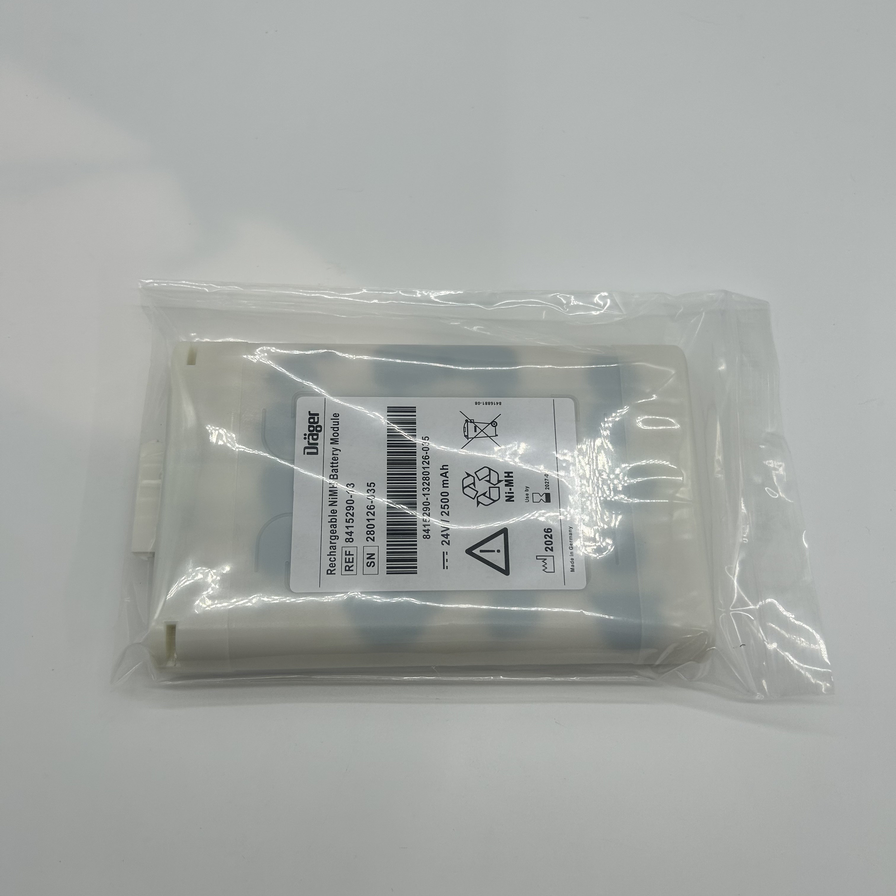 Drager โมดูลแบตเตอรี่ NiMH แบบชาร์จไฟได้ 8415290-13 24v 2500mAh