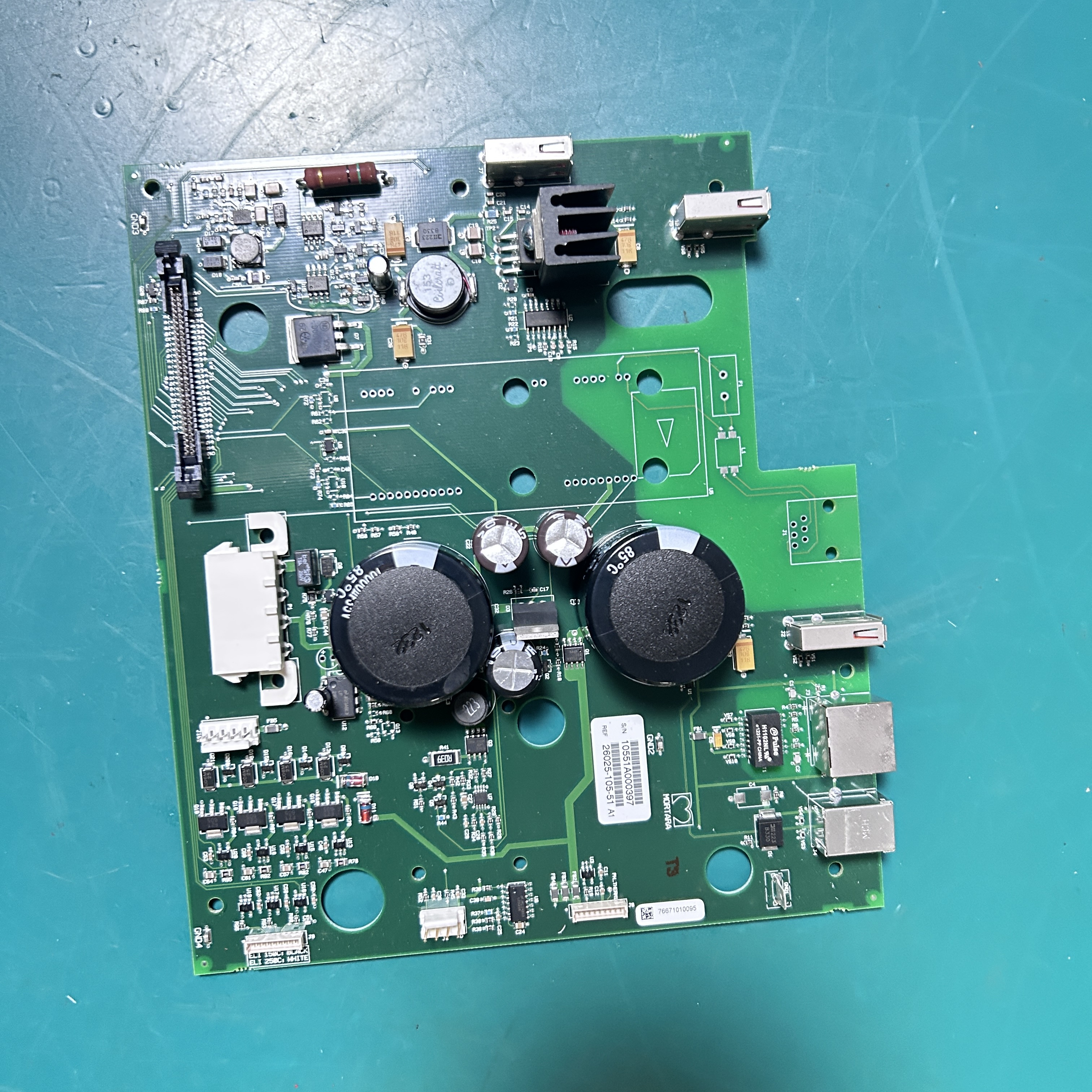 Mortara ELI250C ECG machine motherboard includes network card USB interface 26025-105-51 5525-105-14A