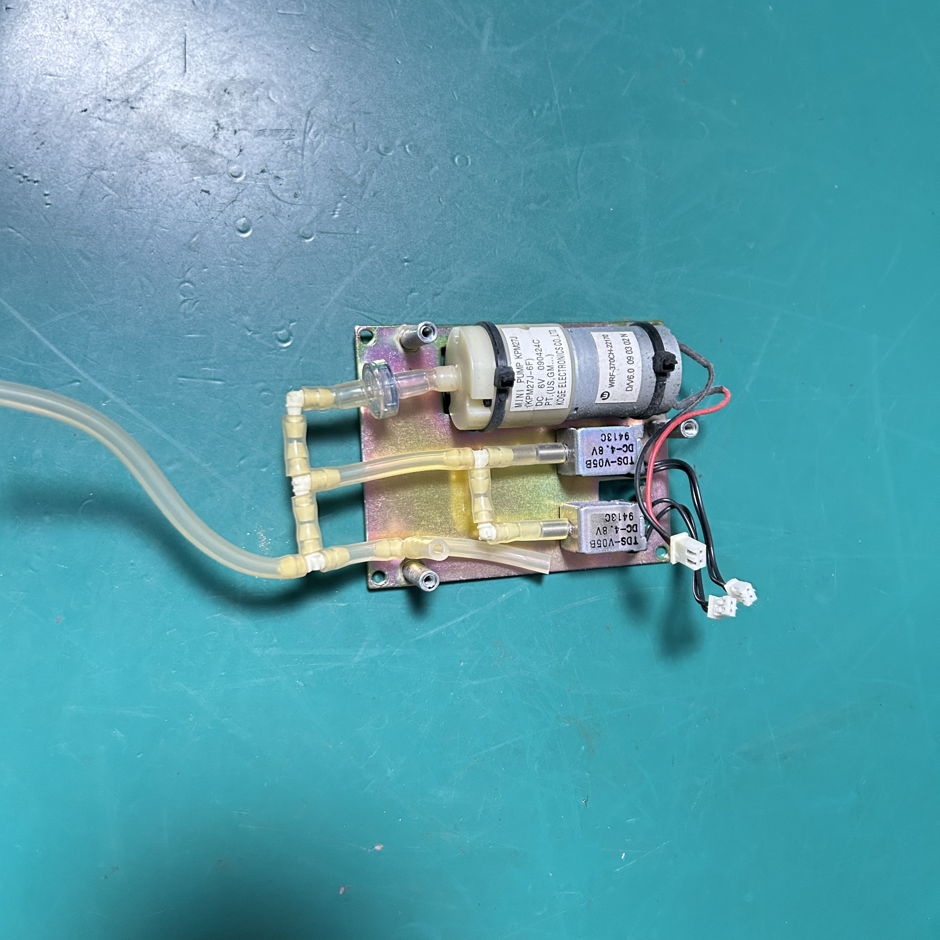 Philips Goldway UT7000C Patient Monitor Pump Solenoid Valve Assembly KPM27J-6F DC 6V (Pump) TDS-V05B DC-4.8V 9413C (Solenoid Valve)