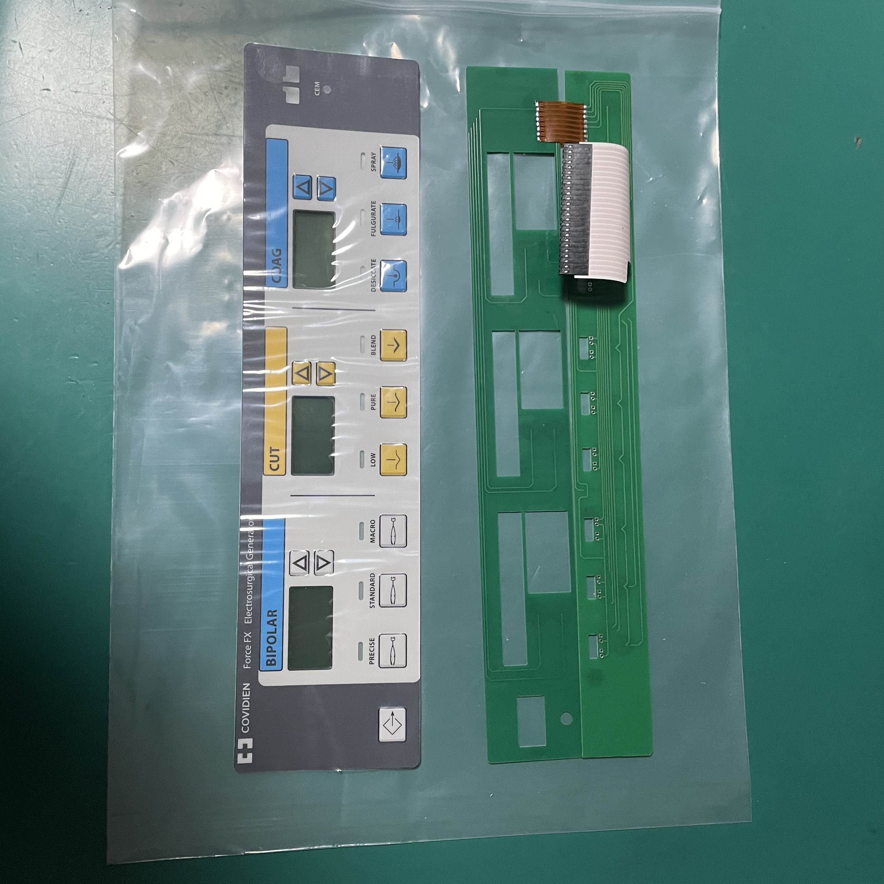 COVIDIEN Force FX Electrosurgical Generator Key Panel and Key Membrane New