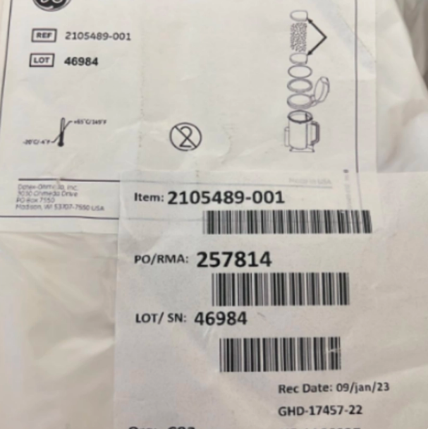 GE original sodium lime carbon tank sponge gasket 2105489-001, 1 pack (40 pieces)