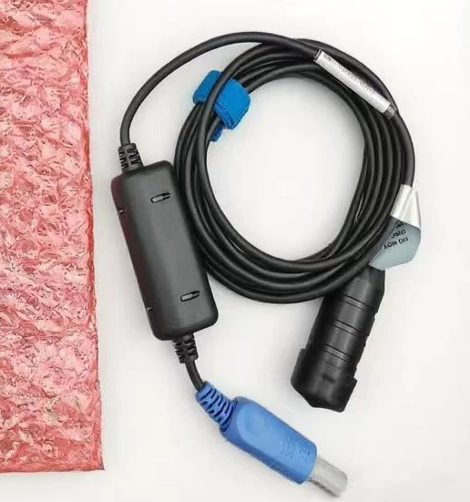 EDAN original transcranial probe, pre-amplified pulse Doppler 2MH dual-slot 7-pin TCD black probe