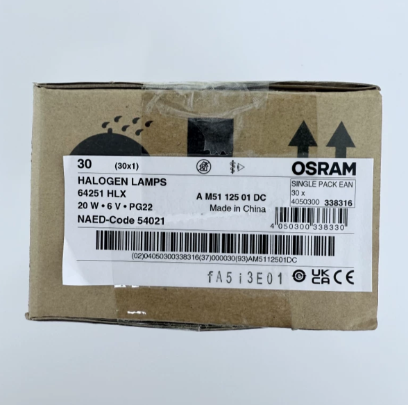 OSRAM 6V 20W HLX 64251 ZEISS ophthalmic slit lamp microscope bulb