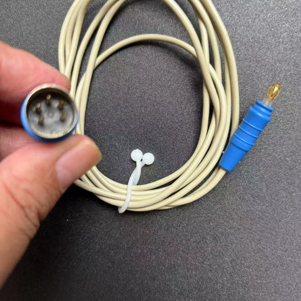 The NATUS electromyography coaxial needle electrode cable is compatible with Dandy and Nicolet