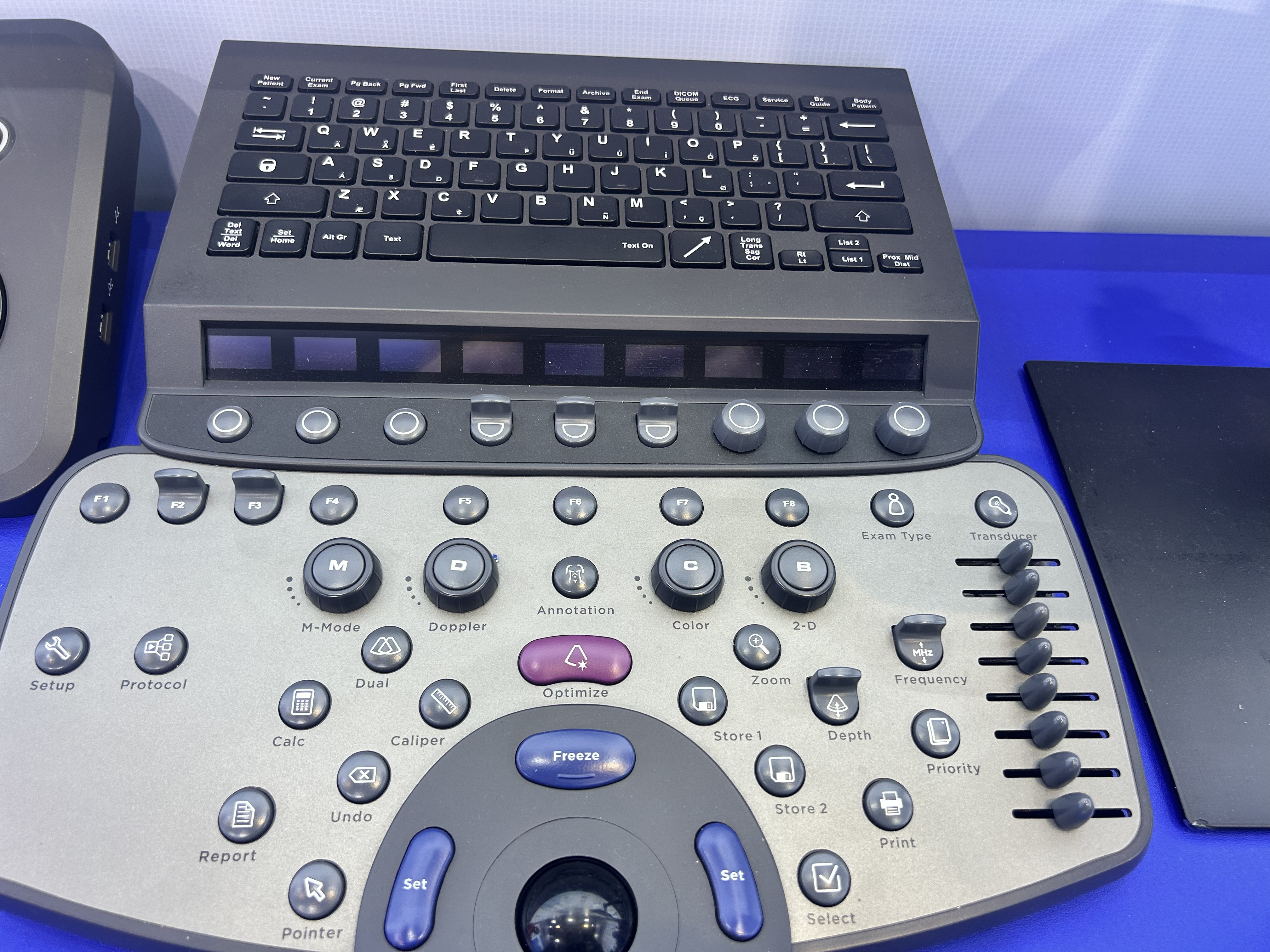 Control Keypad with Trackball Assembly for Zonare Z.one Pro Ultrasound System