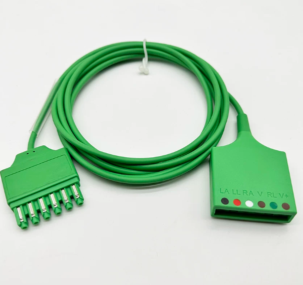 Compatible with DRAGER MS16256 ECG cable, 2 meters