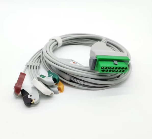 Fukuda 15-pin ECG cable is compatible with Fukuda Denshi DS-8100, DS-8200 and DS-8500