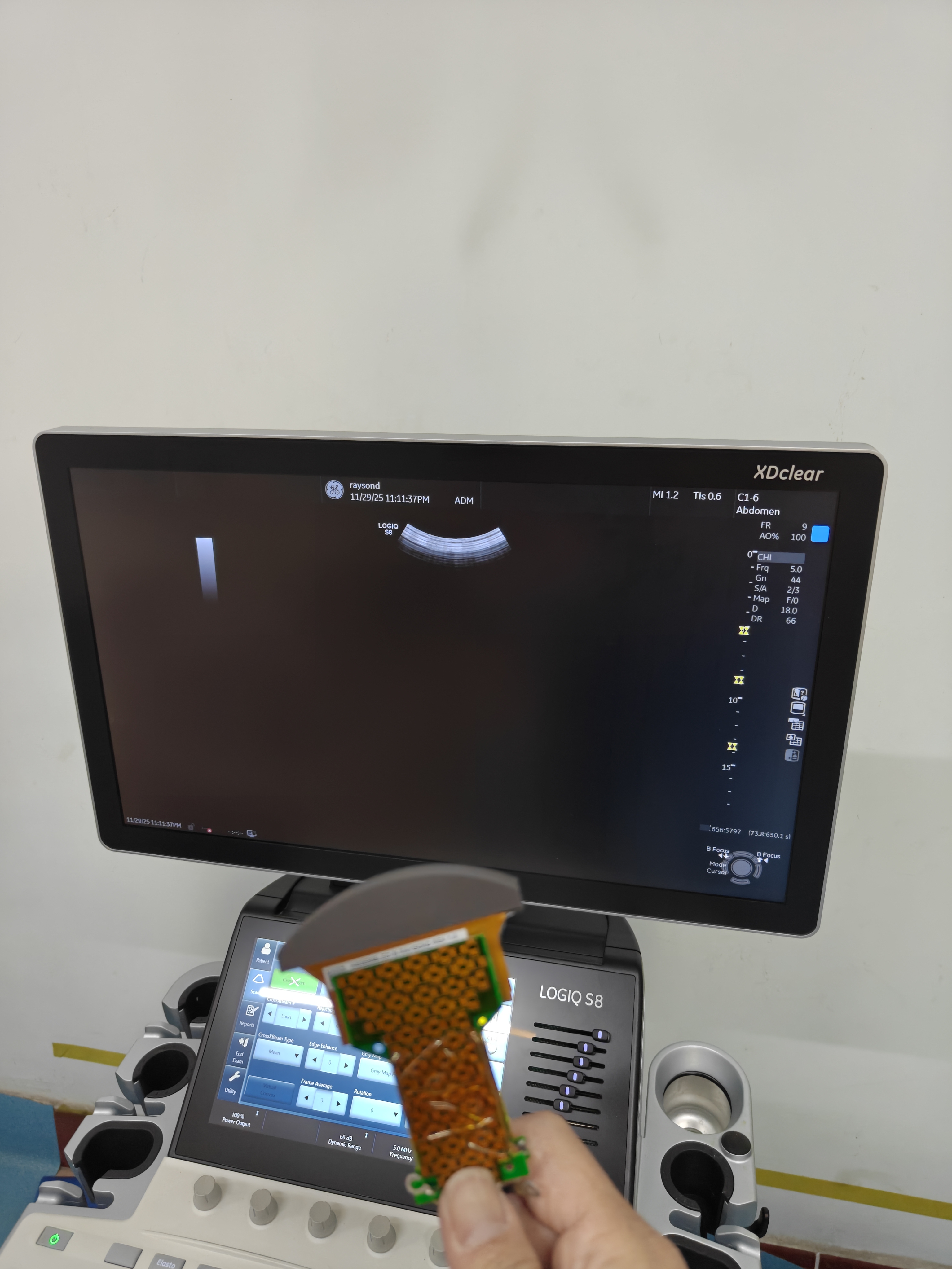 GE C1-6-D ultrasonic probe (without housing) test OK