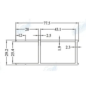 05418 Refrigerated truck body flooring Aluminum profile for truck and trailer