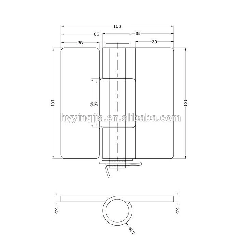 01526 semi-trailer door hinges,trailer body parts