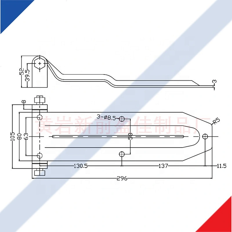 01121 Truck trailer container body door hinges for trucks