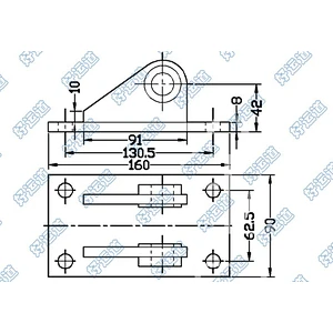 08127 Wing Body Trailer Cylinder Bracket