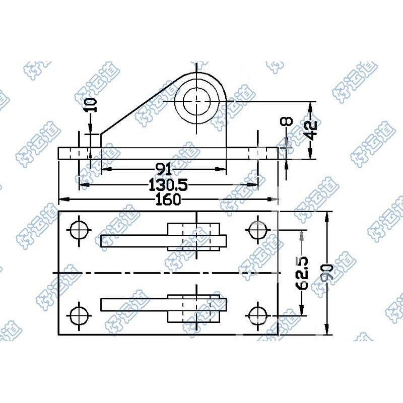 08127 Wing Body Trailer Cylinder Bracket