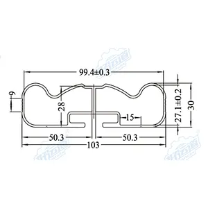 05426 Aluminum Alloy Truck Floor / Refrigerated truck body flooring / Aluminum T track flooring for truck body flooring
