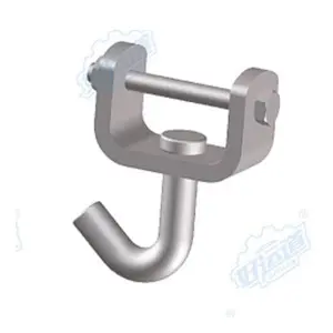 Ratchet flat swivel wire finger hook J hook for webbing 04318