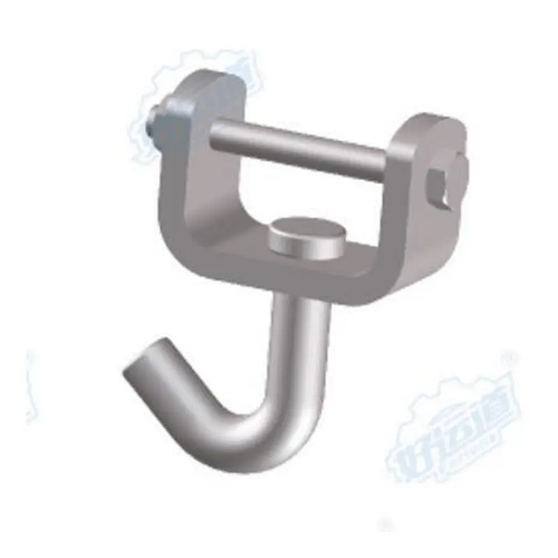 Ratchet flat swivel wire finger hook J hook for webbing 04318