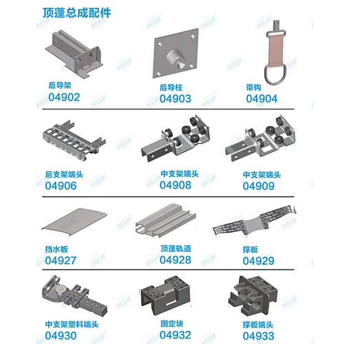 parts of Soft truck curtain side parts
