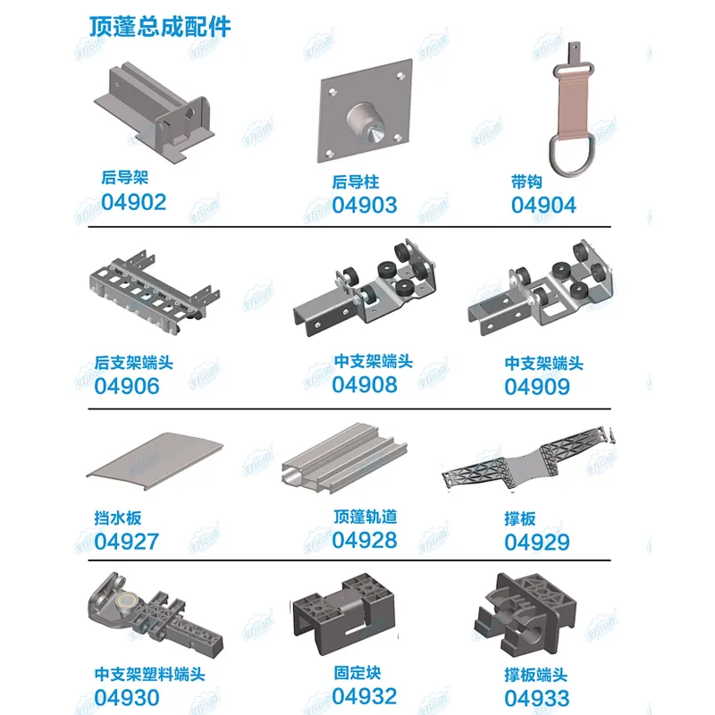 parts of Soft truck curtain side parts