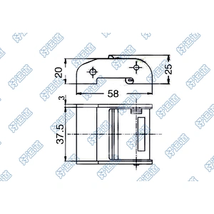 Cast alloy press release cam buckle with 1.5 inch