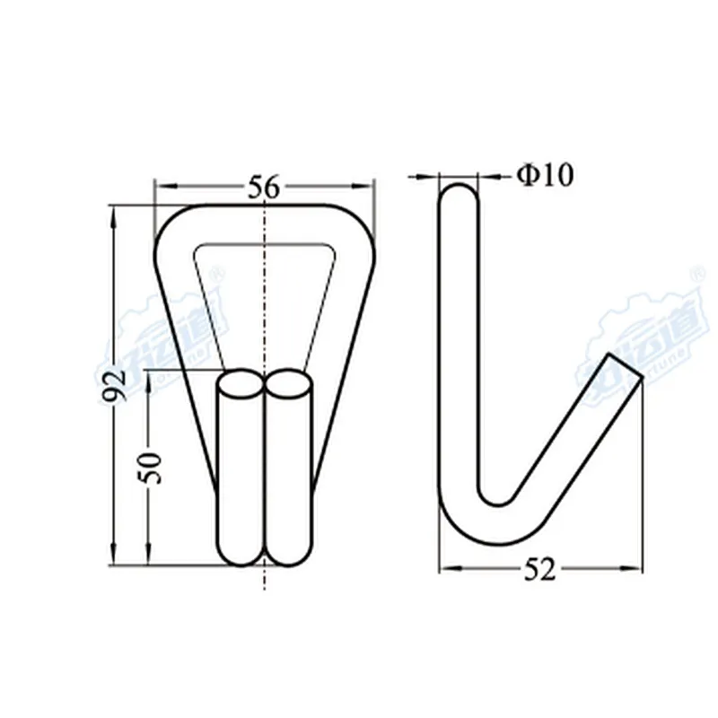 04316 China steel snap hook