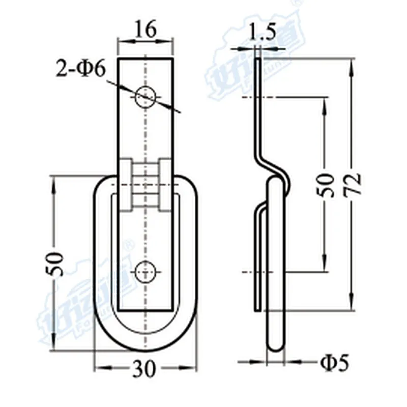 04410 Stainless steel ring lashing ring
